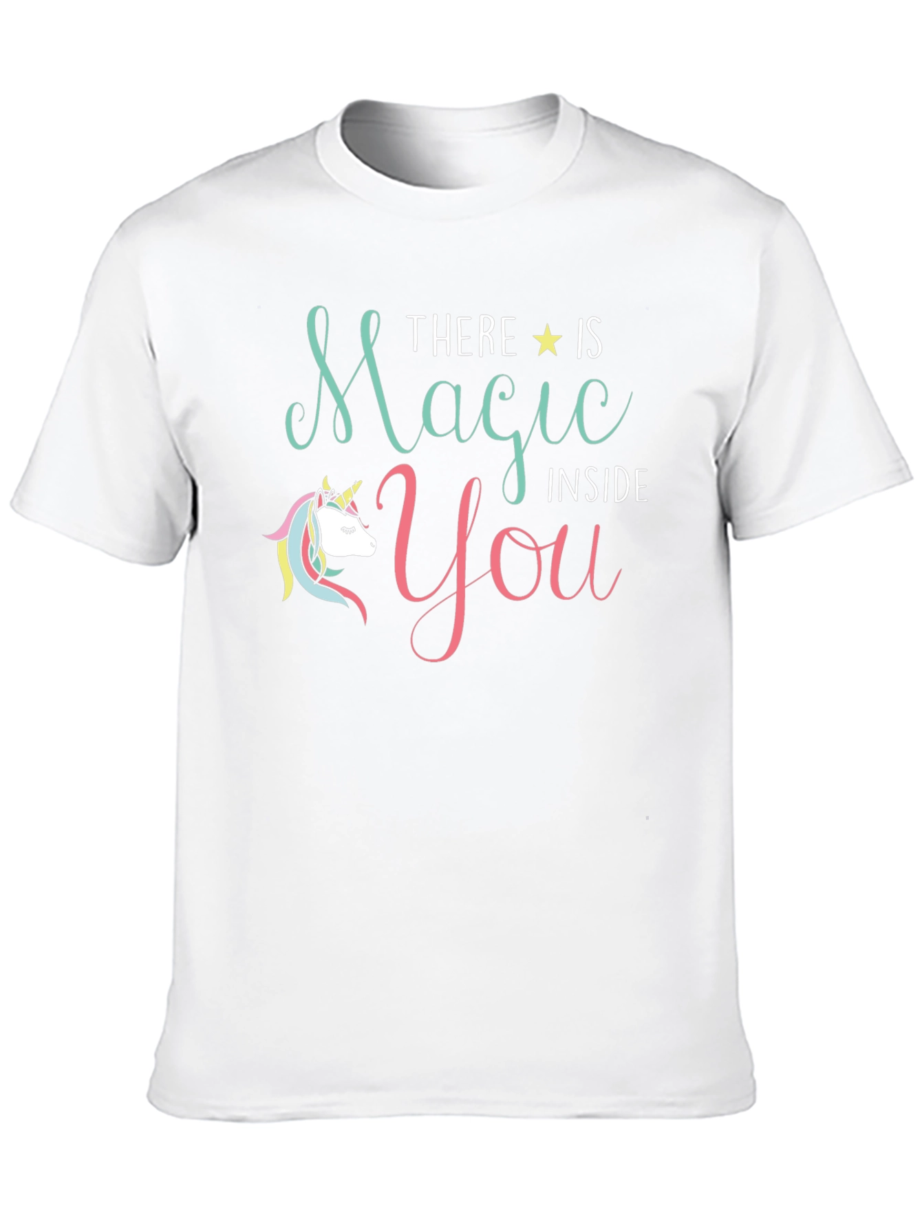 Magical Unicorn Graphic T-Shirt - Black