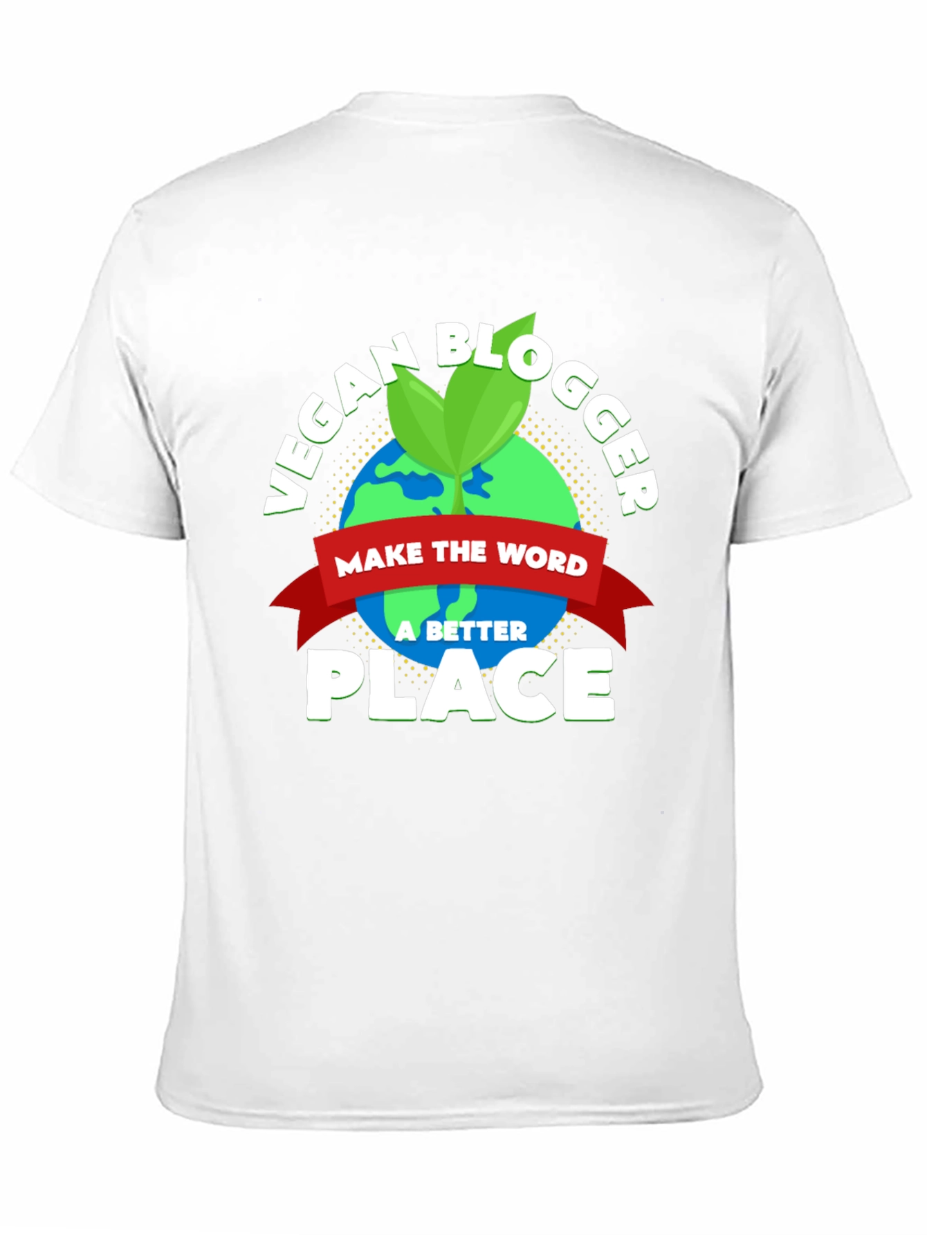 Vegan Blogger Earth Graphic T-Shirt