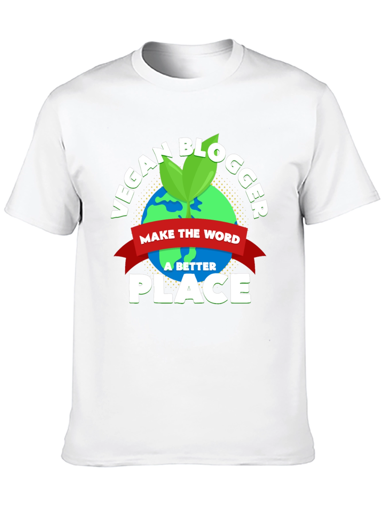 Vegan Blogger Earth Graphic T-Shirt