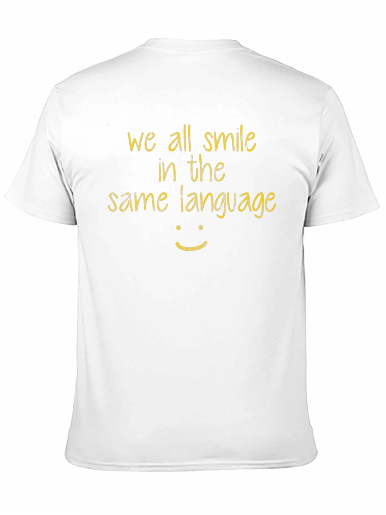 We All Smile T-Shirt - Black Casual Tee