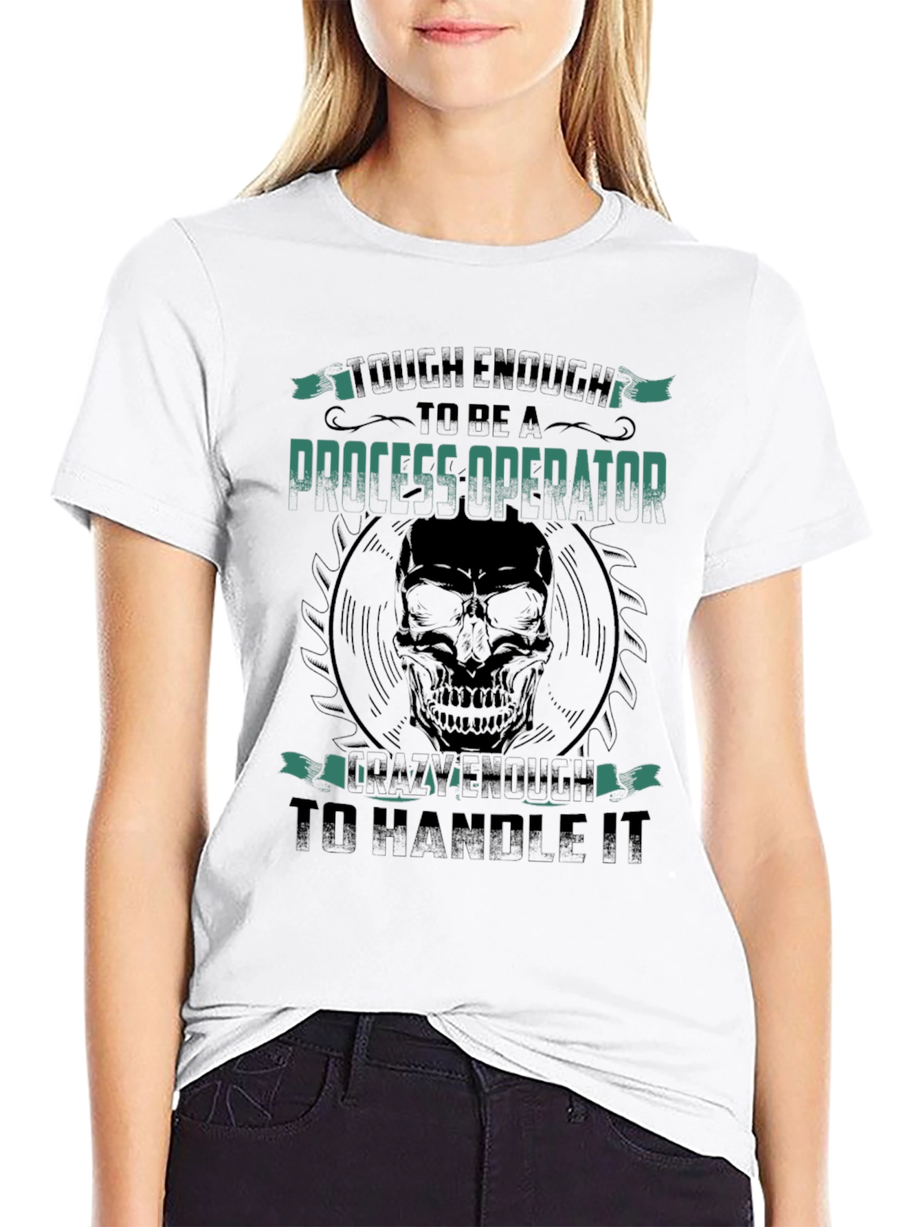Tough Process Operator Skull Graphic Tee