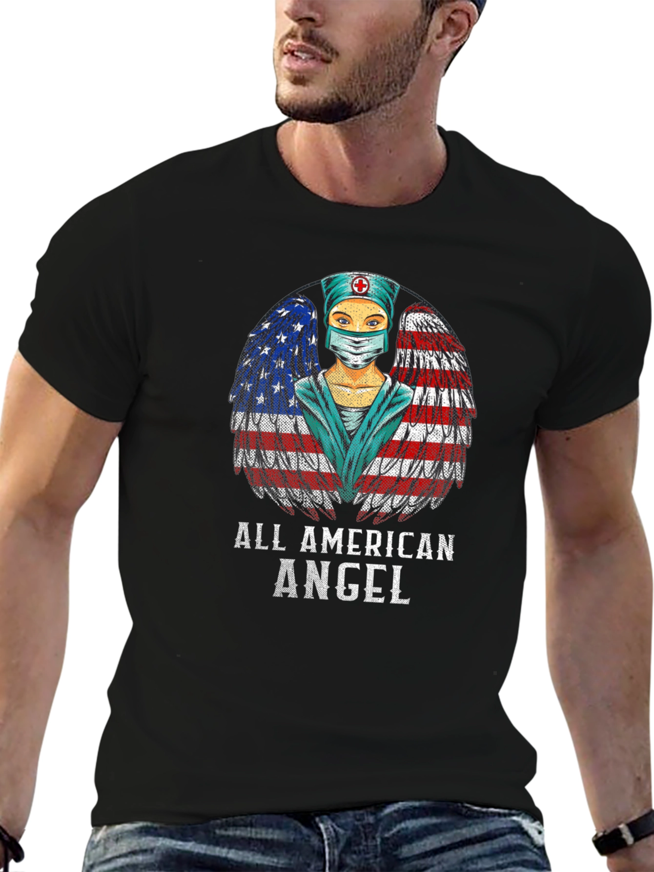 All American Angel Nurse T-Shirt