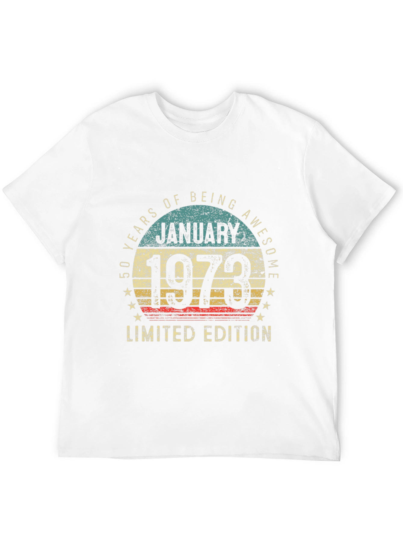 50th Birthday January 1973 Limited Edition T-Shirt