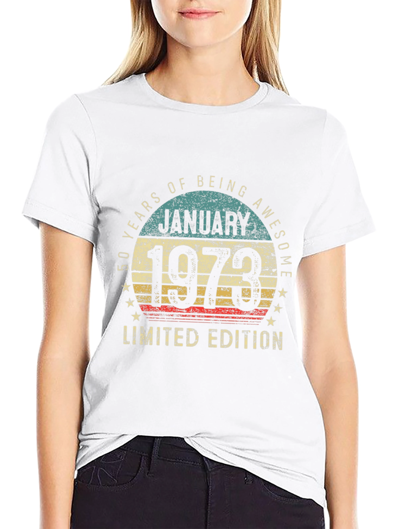 50th Birthday January 1973 Limited Edition T-Shirt
