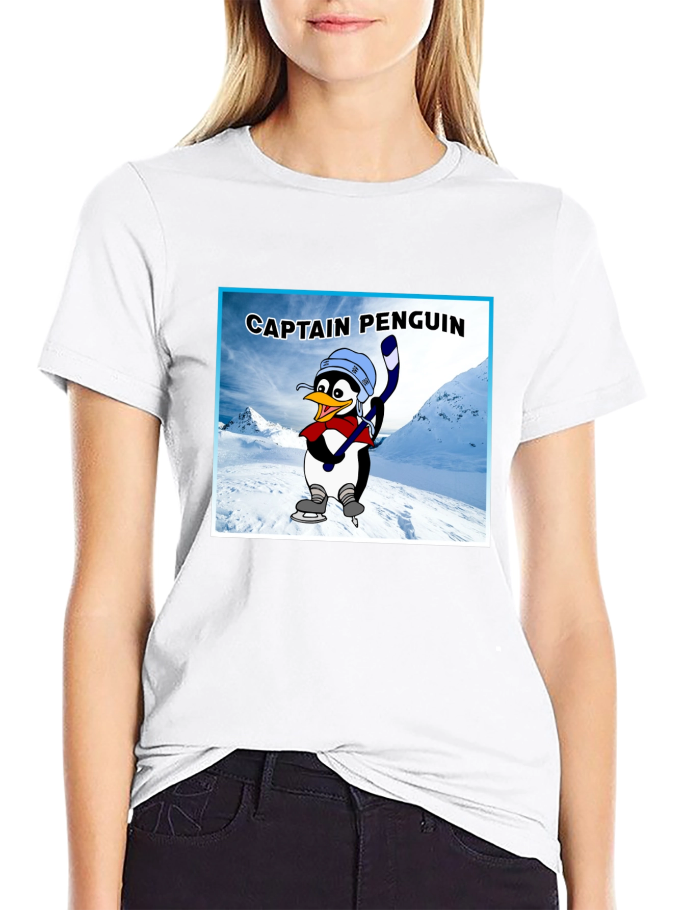 Captain Penguin Graphic T-Shirt