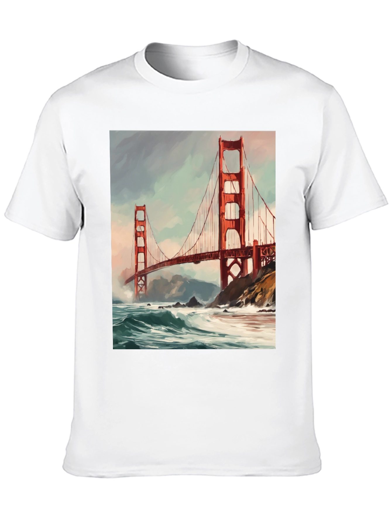 Golden Gate Bridge Black T-Shirt