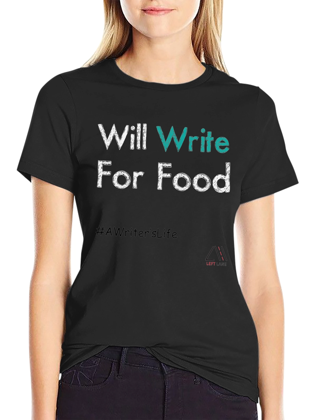 Writer Foodie T-Shirt - #AWritersLife Tee