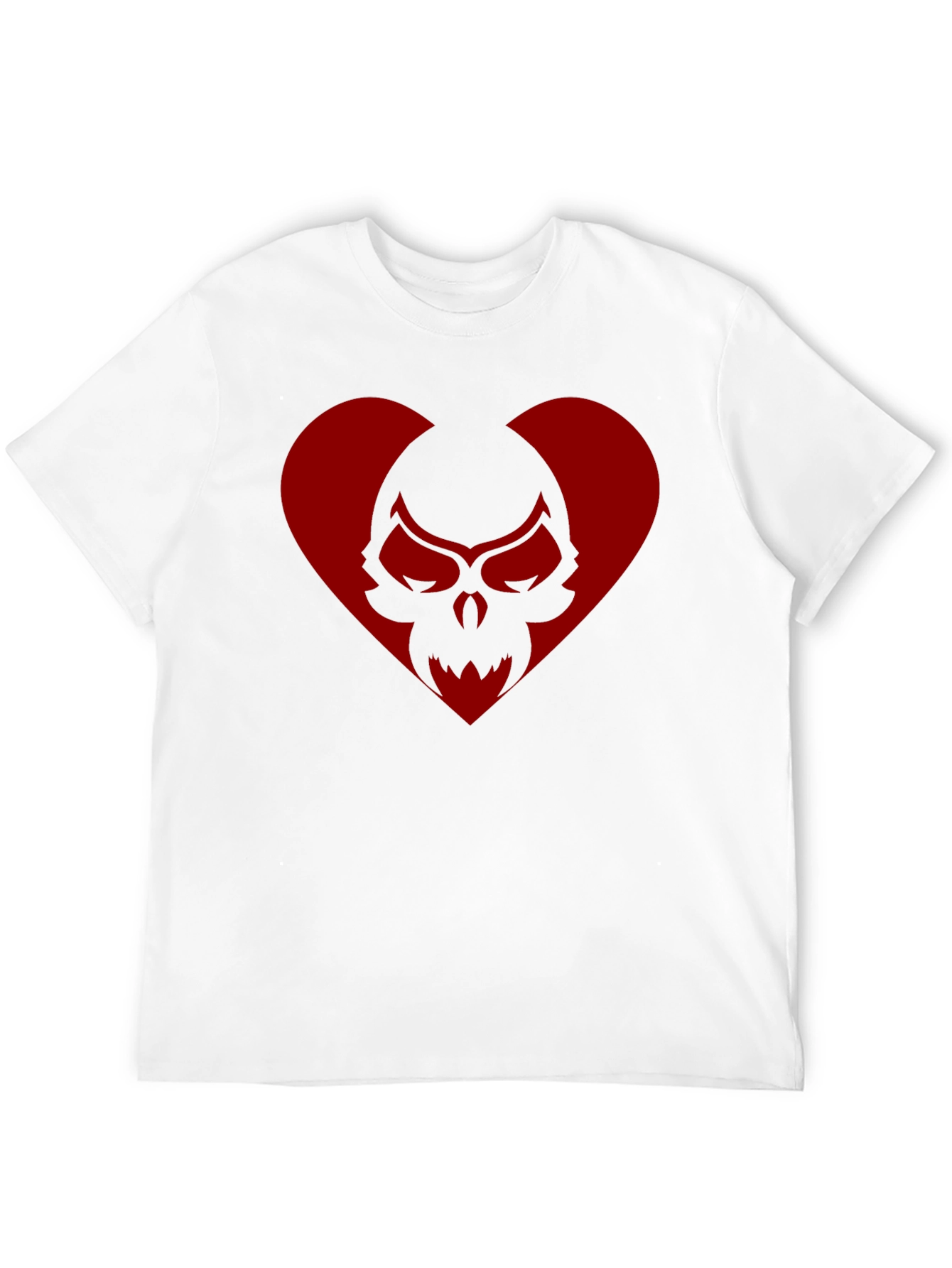 Skull Heart Graphic Tee - Cool Casual Shirt