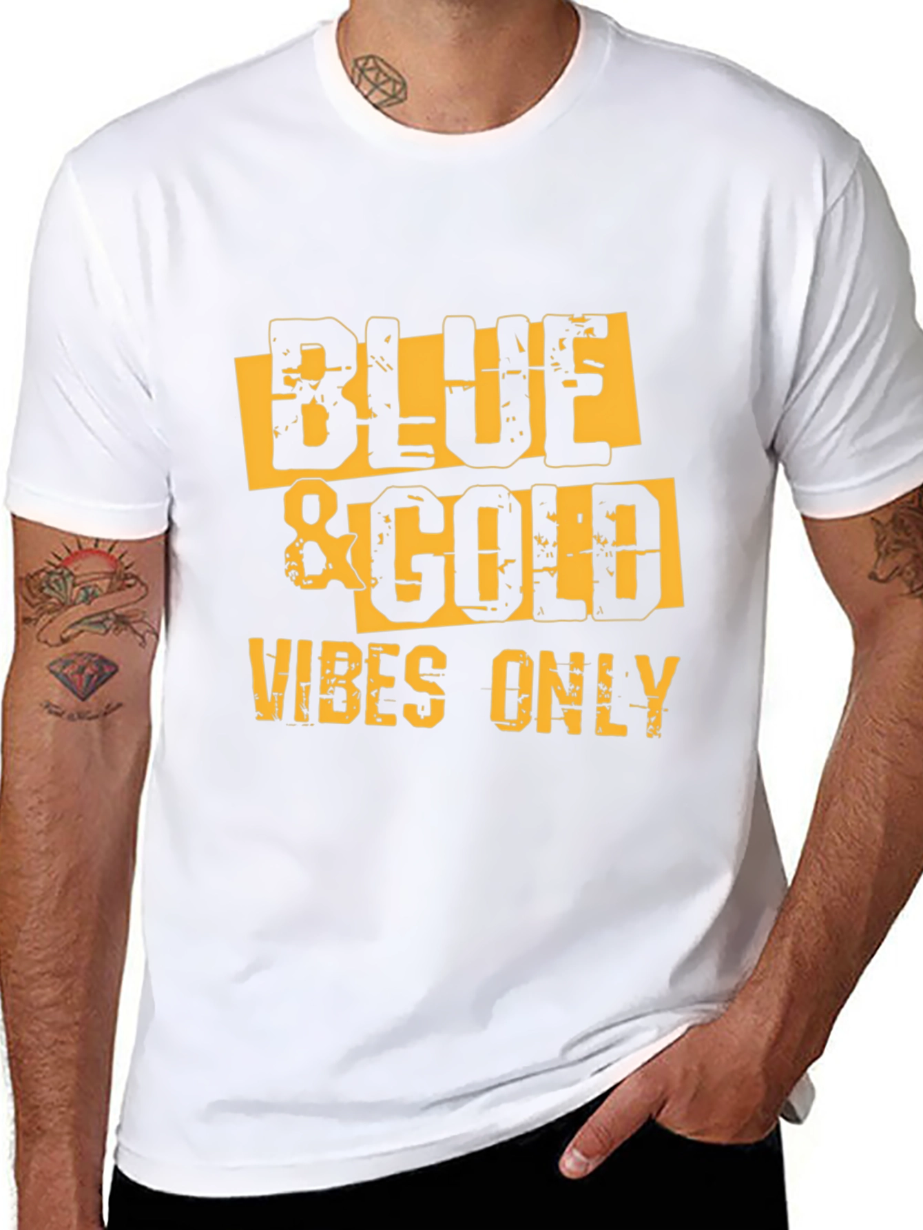 Blue & Gold Vibes Only T-Shirt
