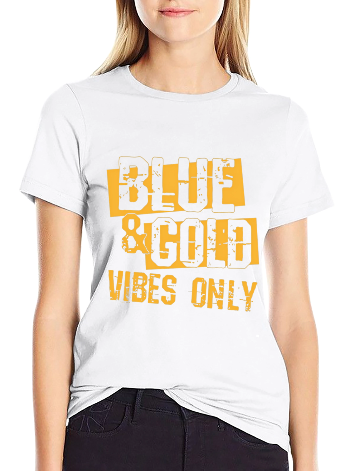 Blue & Gold Vibes Only T-Shirt