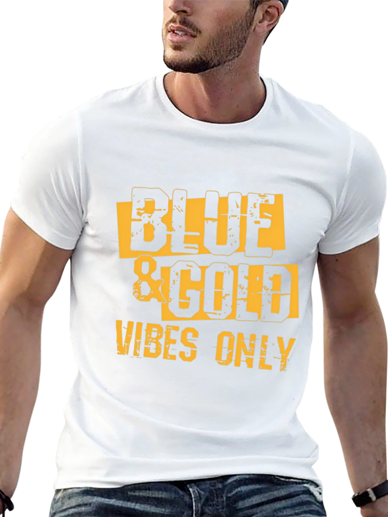 Blue & Gold Vibes Only T-Shirt
