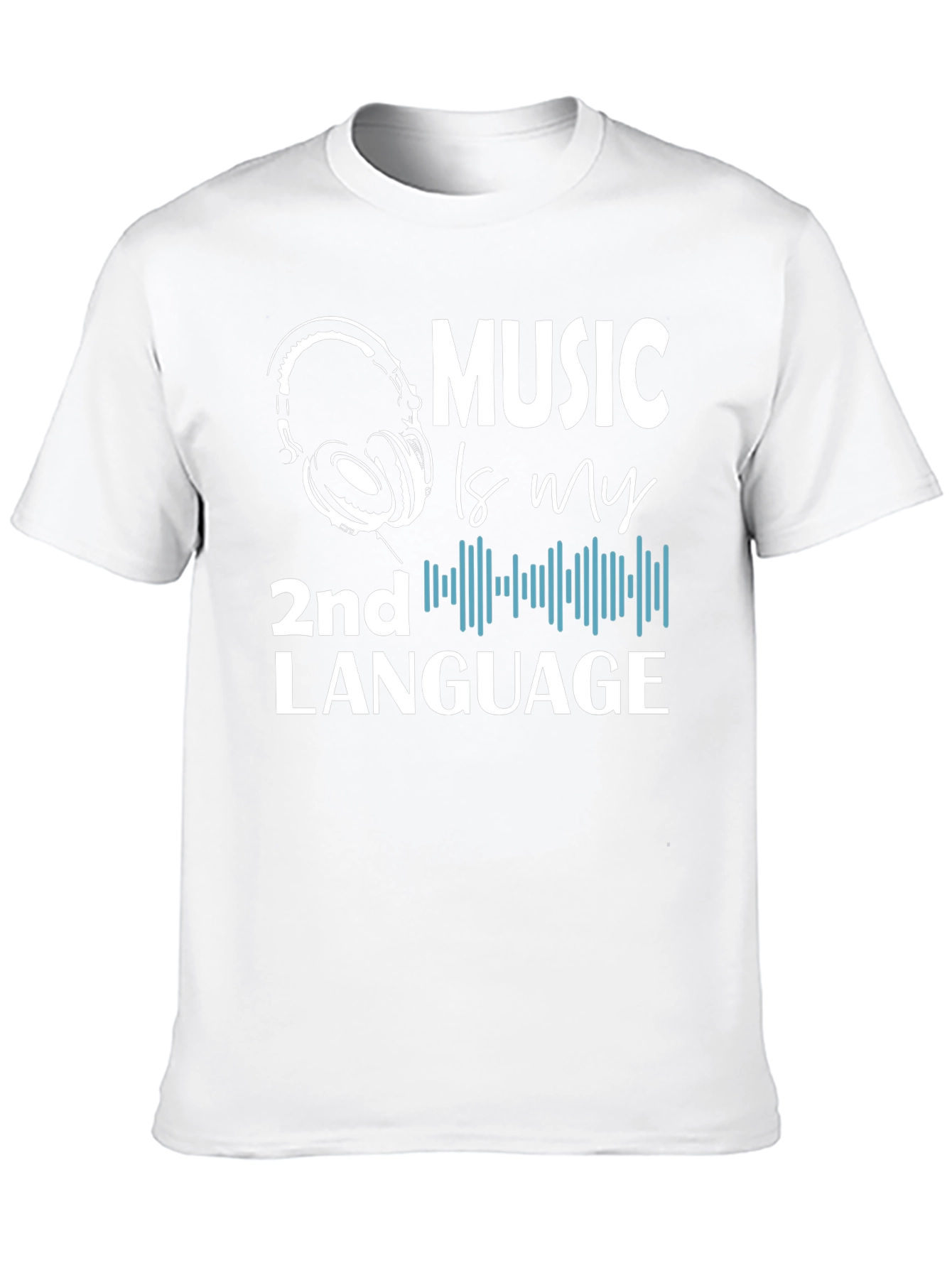 Music is My 2nd Language Graphic T-Shirt