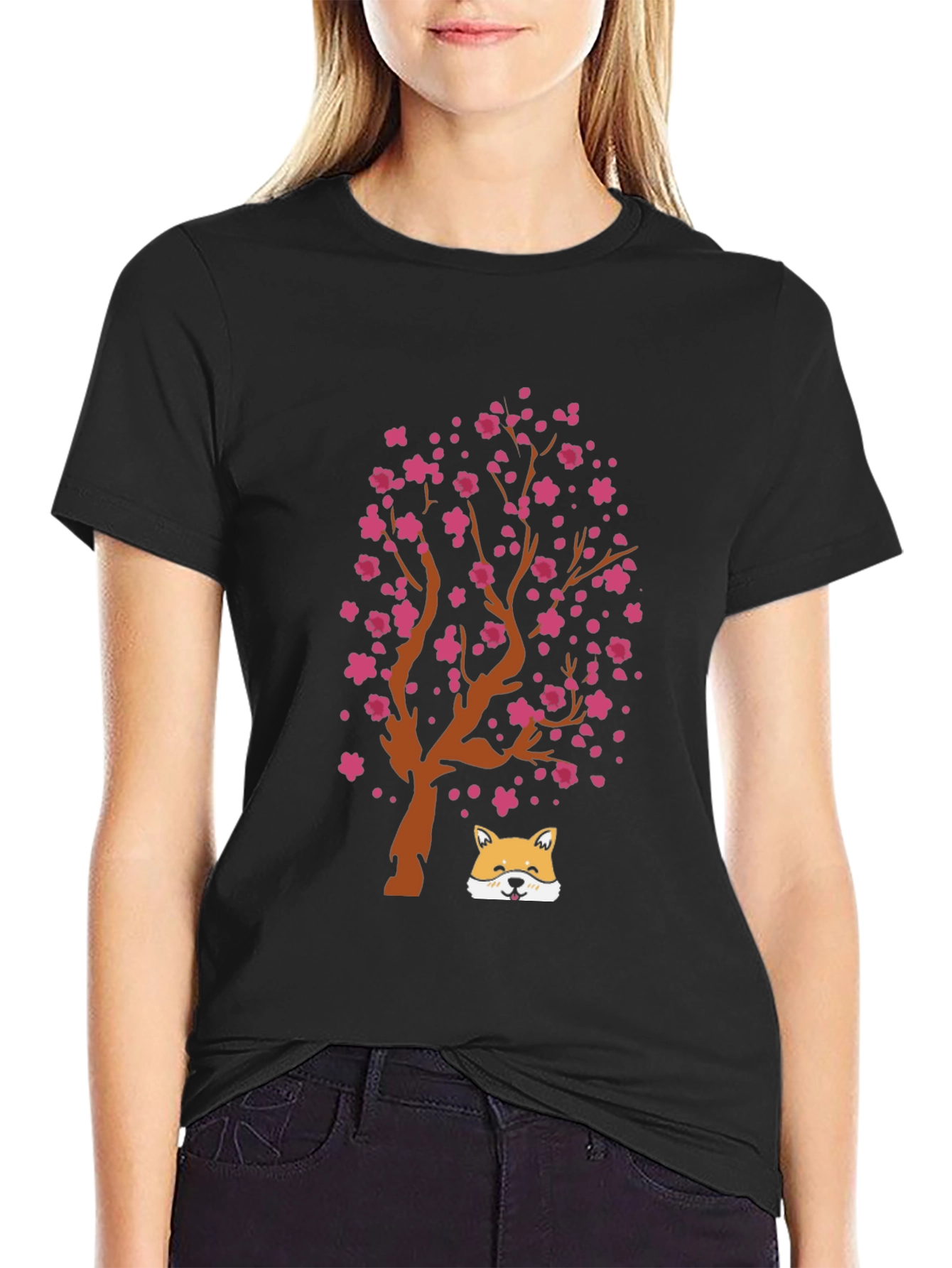 Cherry Blossom Dog T-Shirt