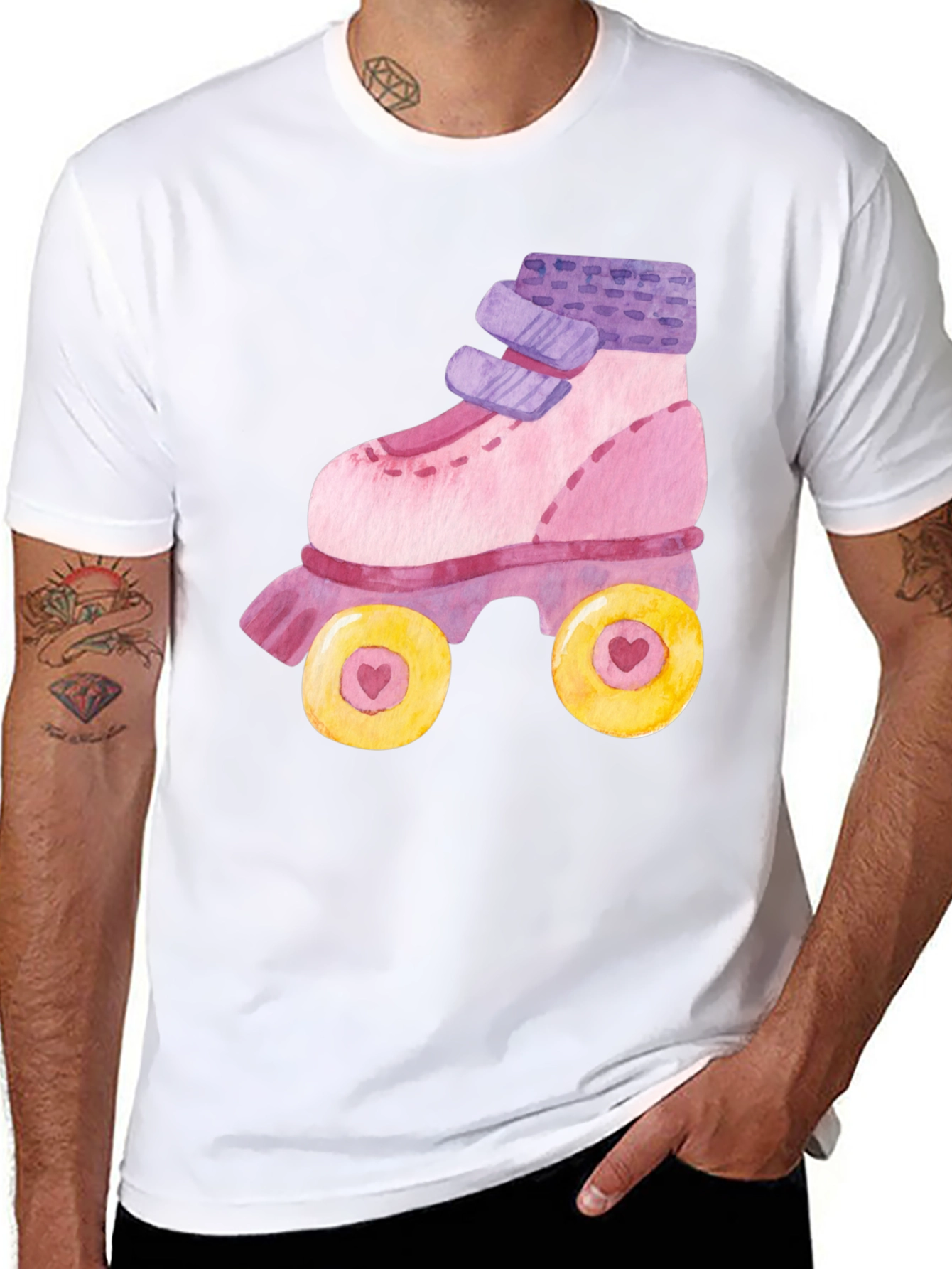 Skate T-Shirt: Retro Style Black Tee