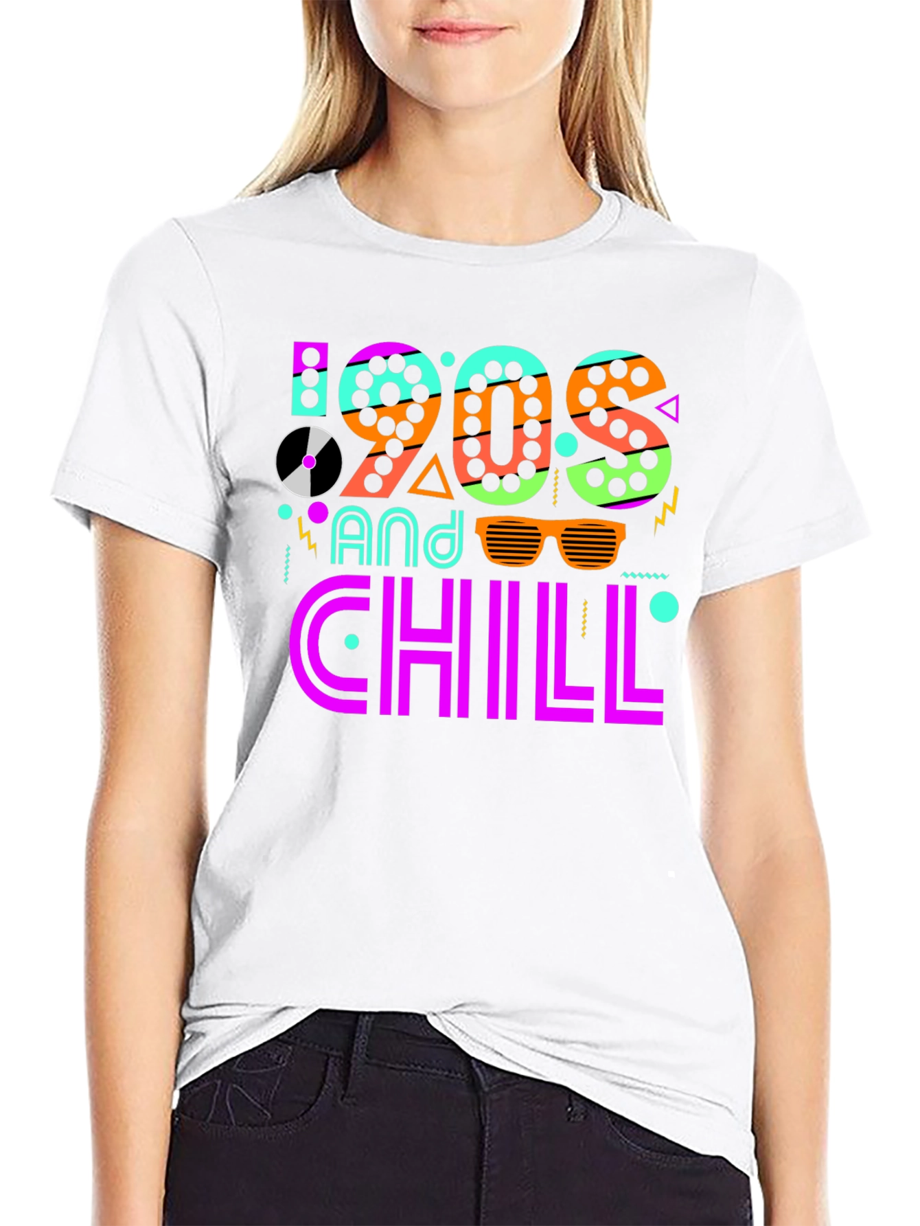 90s and Chill Graphic T-Shirt - Retro Style Tee
