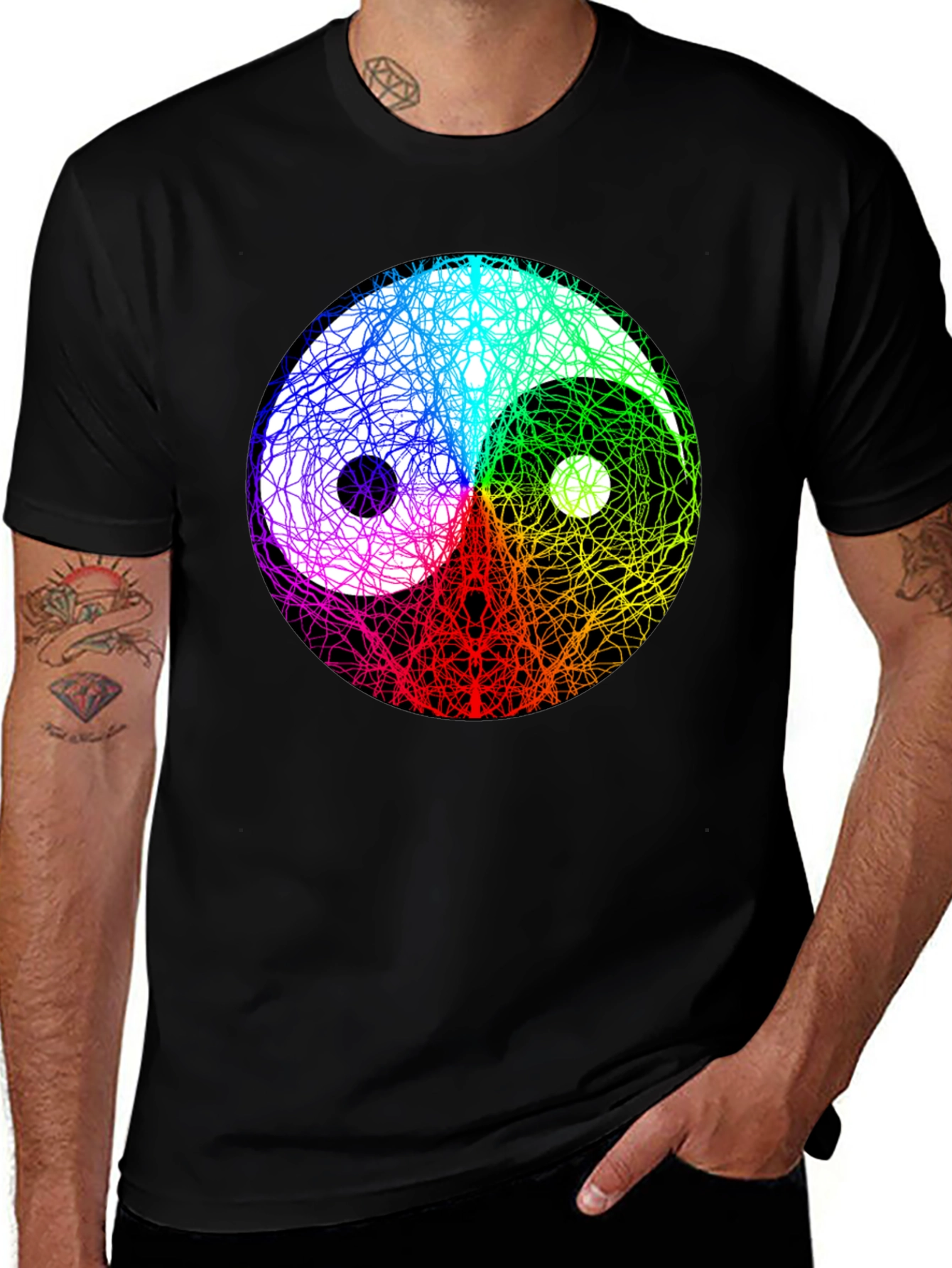Yin Yang Swirl Graphic Tee