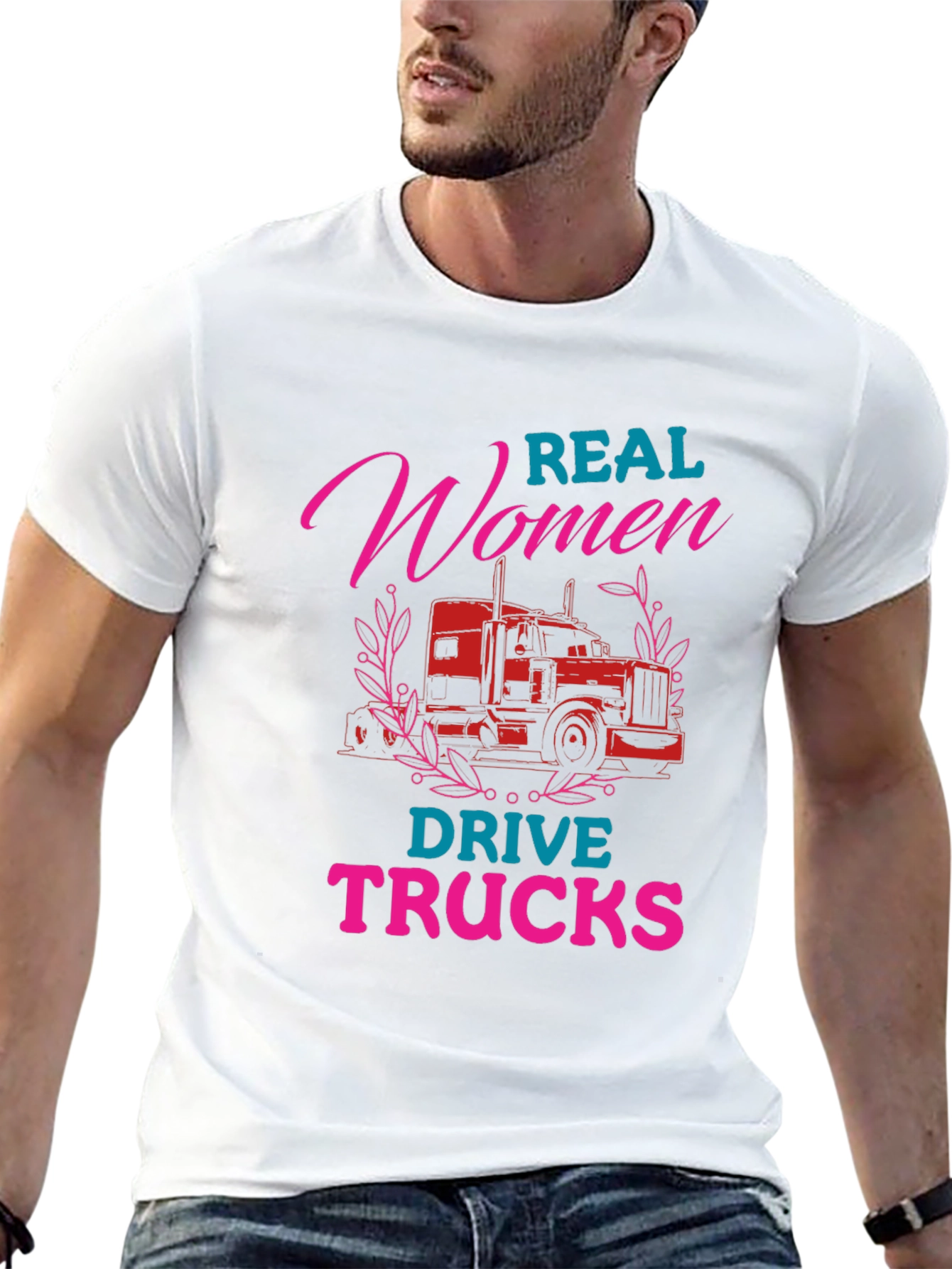 Real Women Drive Trucks Graphic Tee