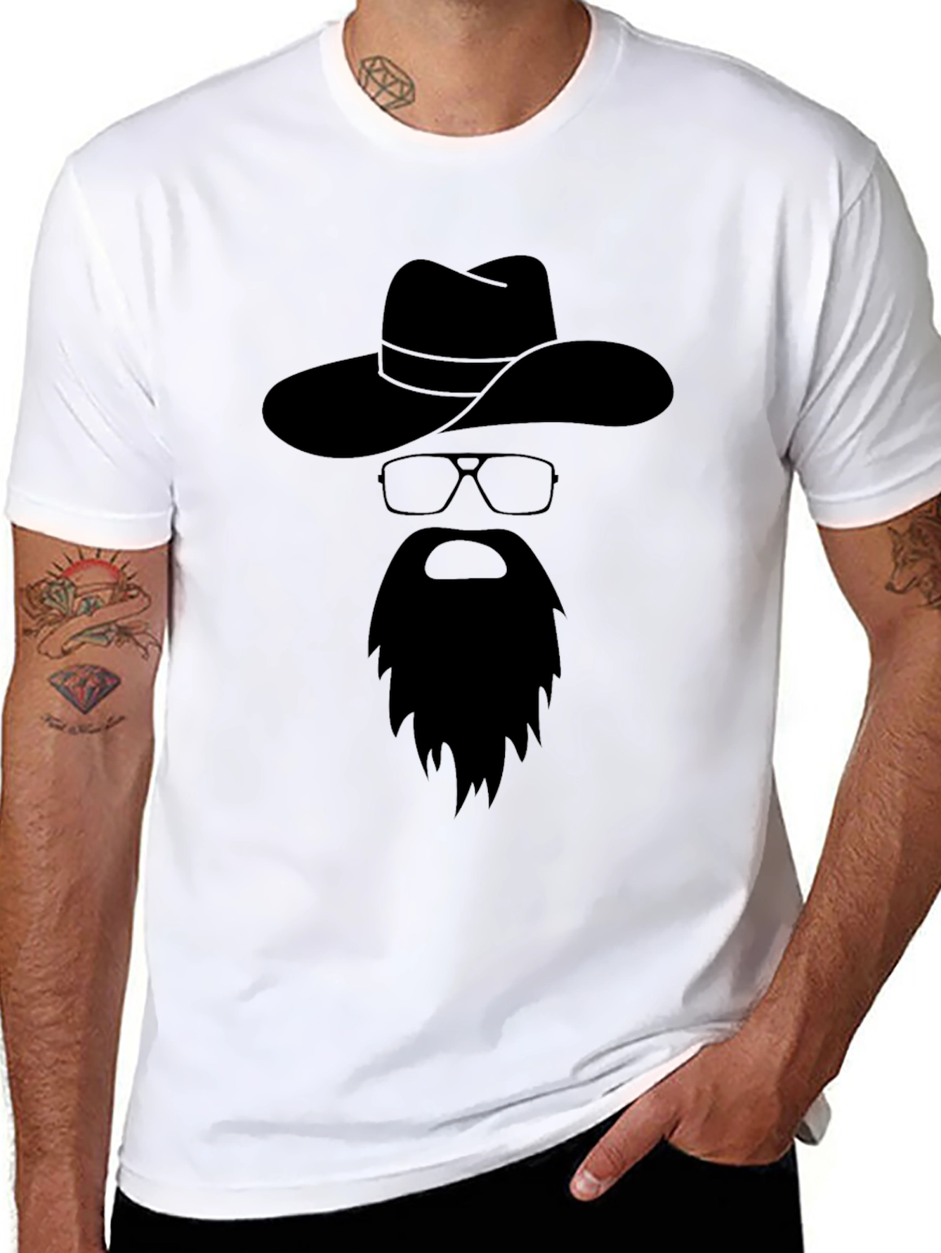 Black Cowboy Silhouette Graphic Tee