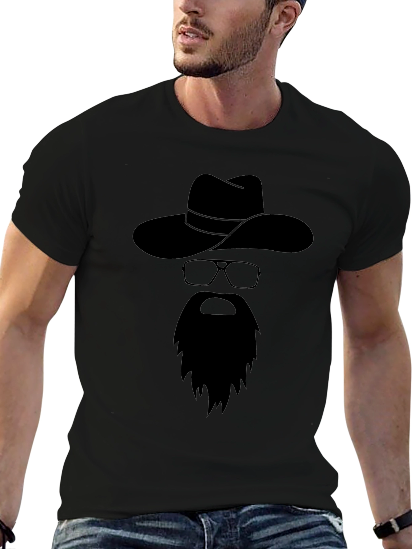 Black Cowboy Silhouette Graphic Tee