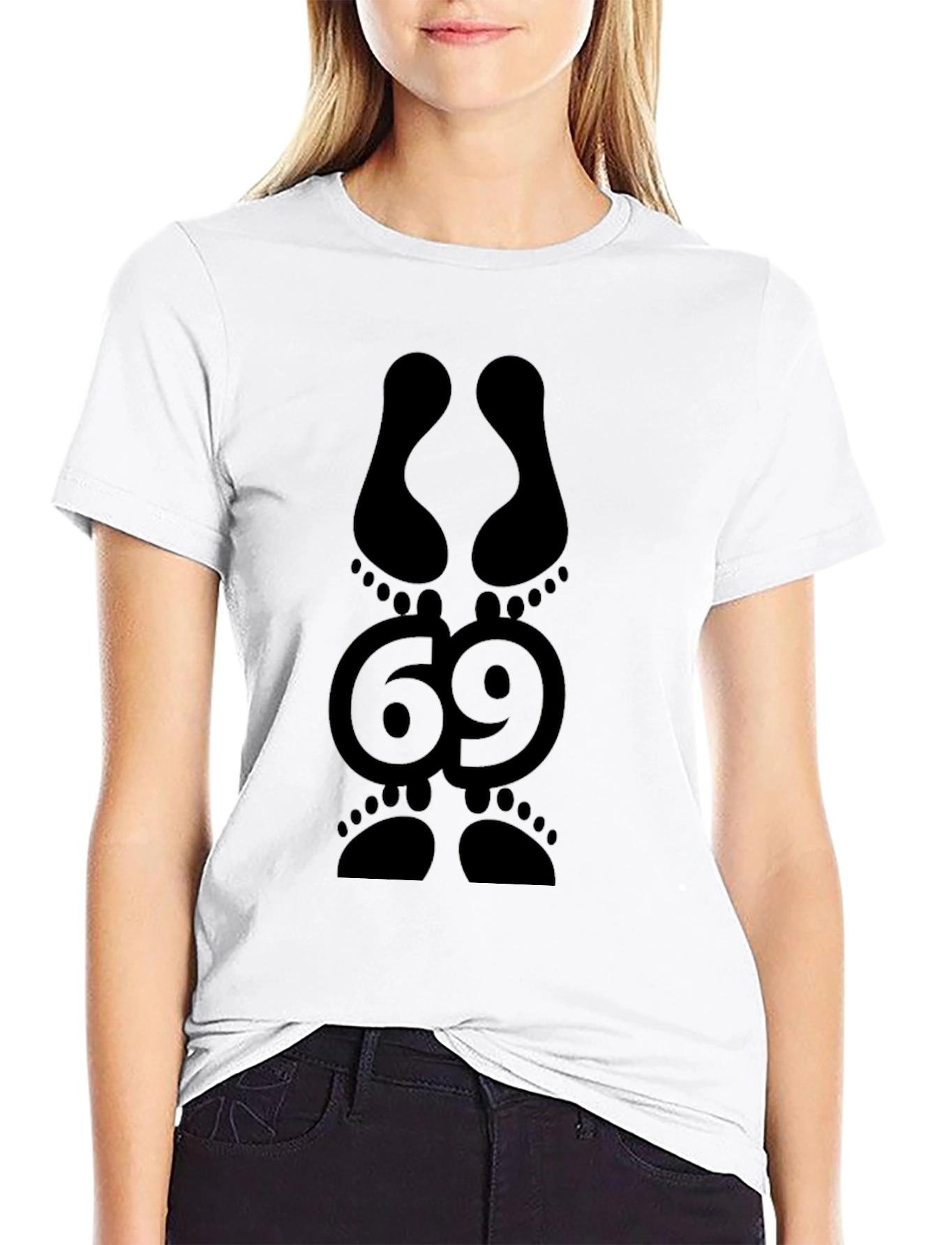 Black 69 Footprint Graphic Tee