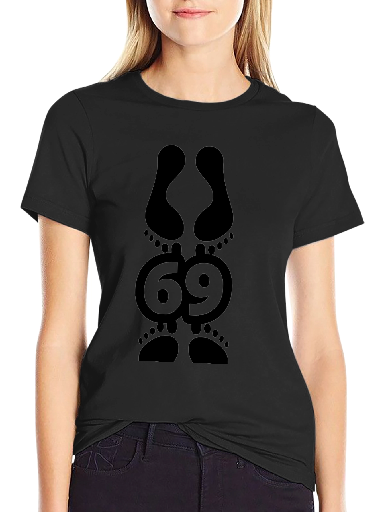 Black 69 Footprint Graphic Tee