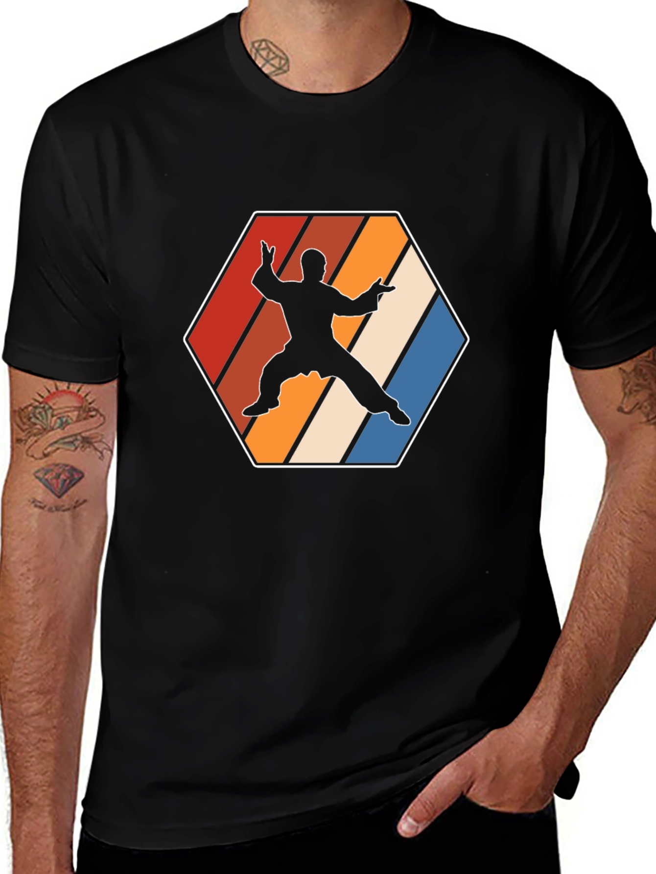 Retro Martial Arts Graphic Tee