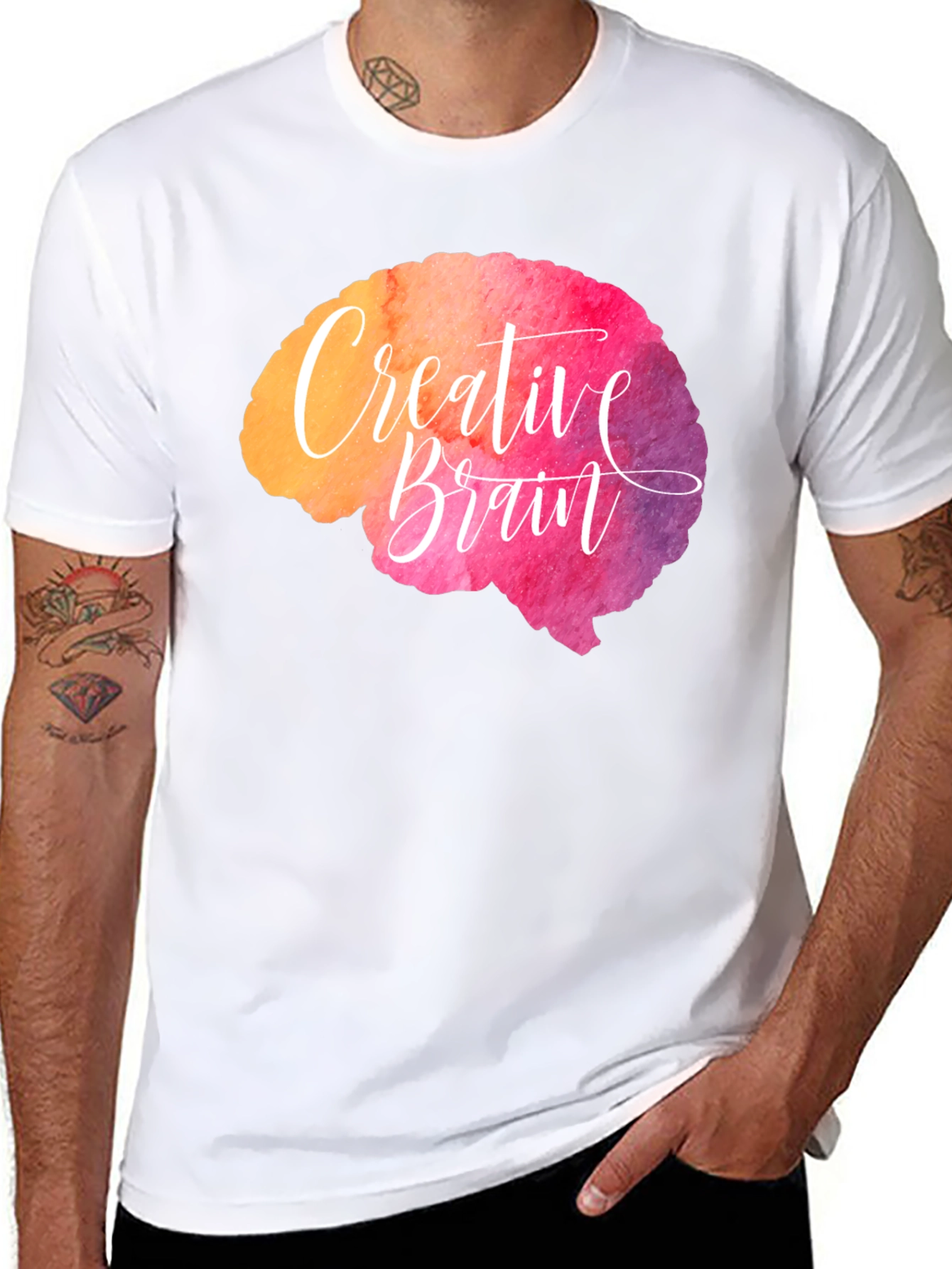 Creative Brain T-Shirt - Artistic Design