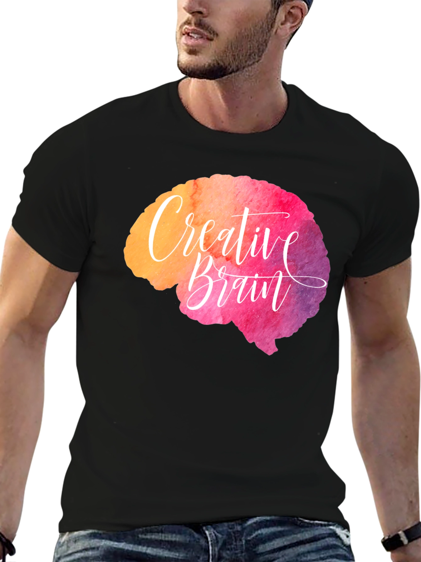 Creative Brain T-Shirt - Artistic Design