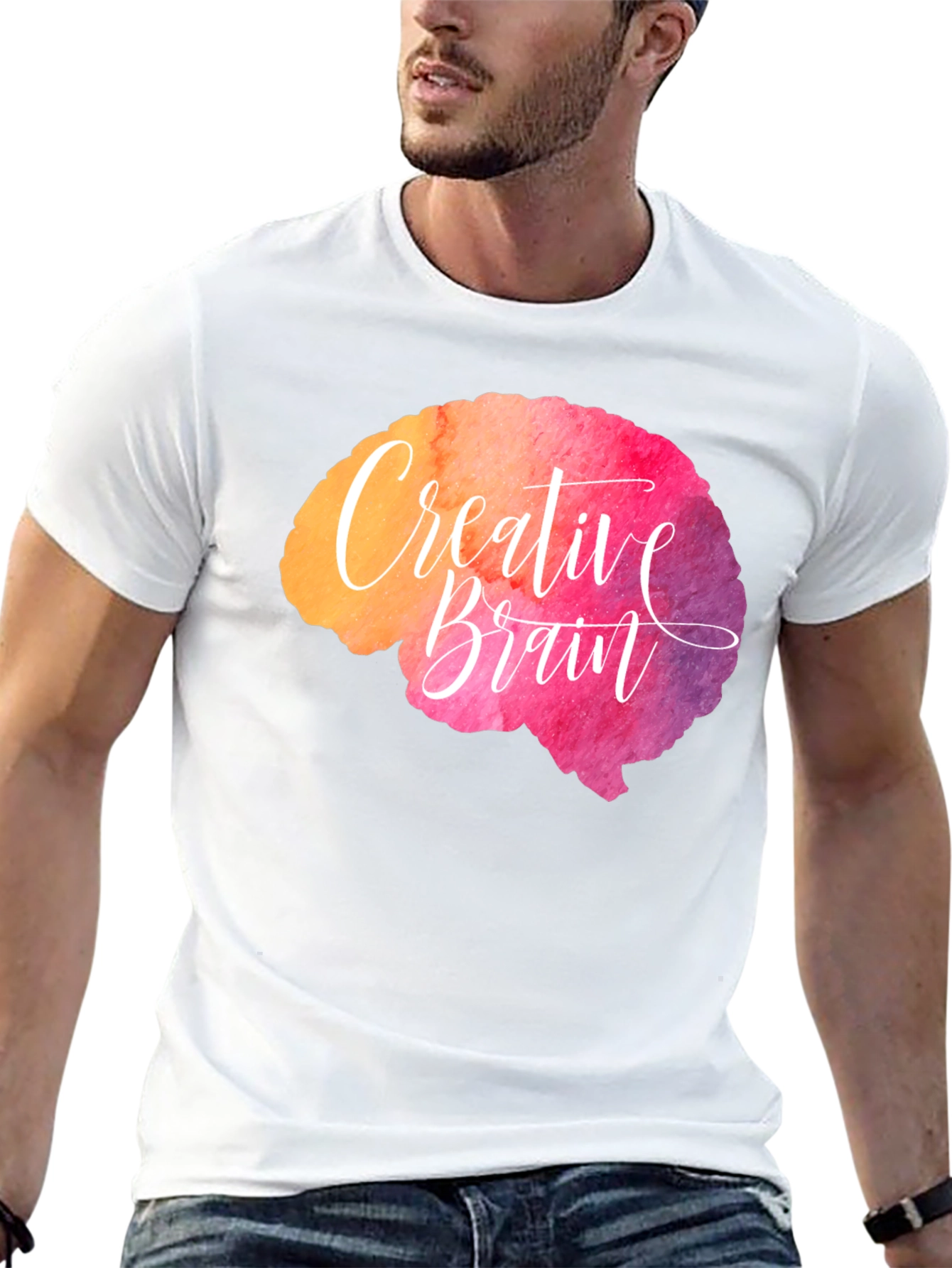 Creative Brain T-Shirt - Artistic Design