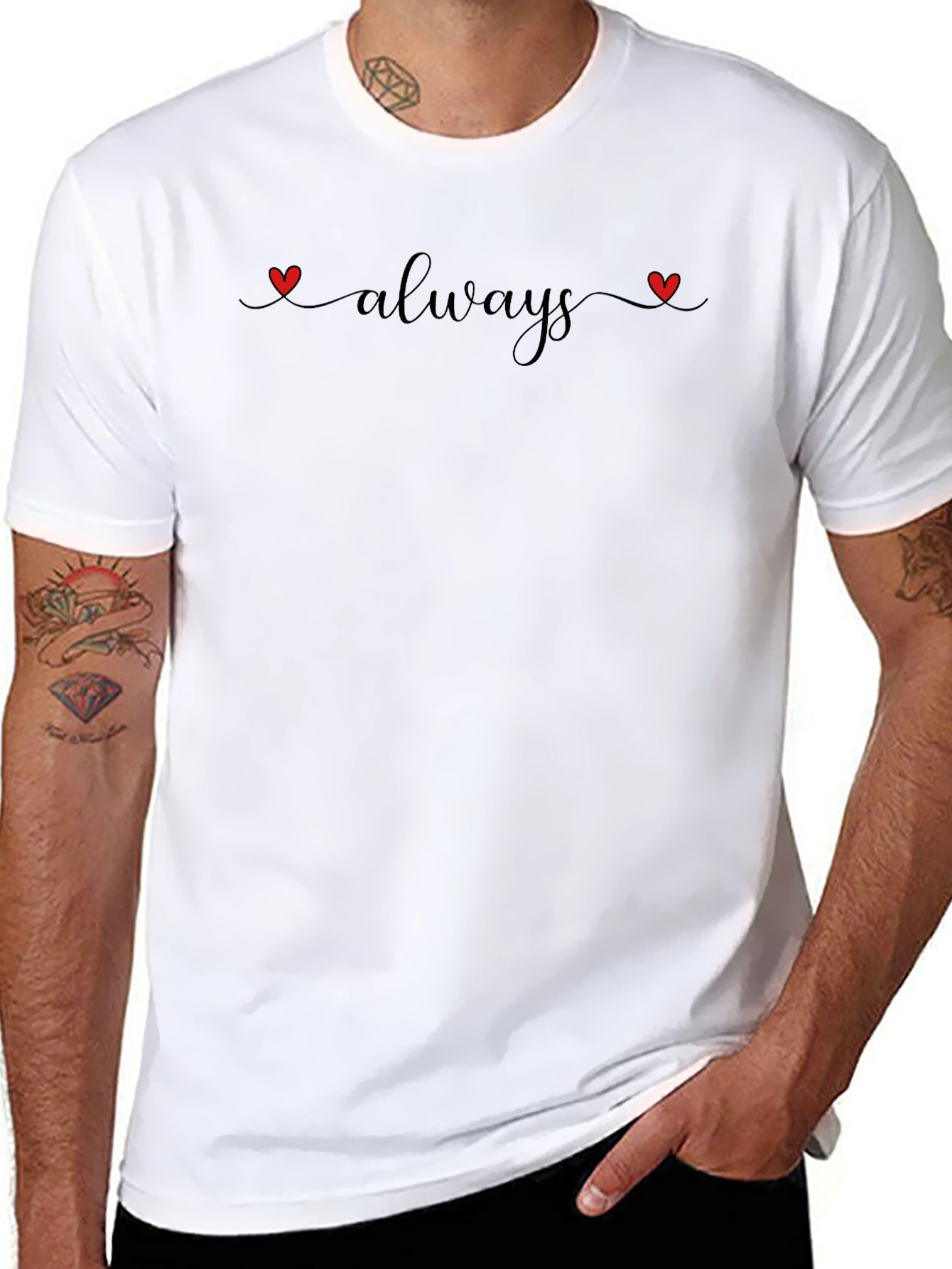 Always Heart Graphic Tee - Soft Cotton Blend
