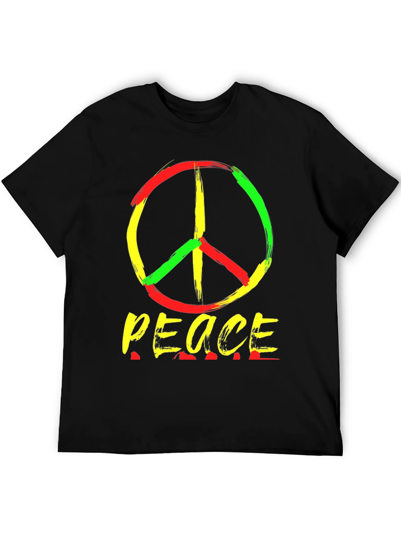 Rasta Peace Sign T-Shirt - Reggae Style
