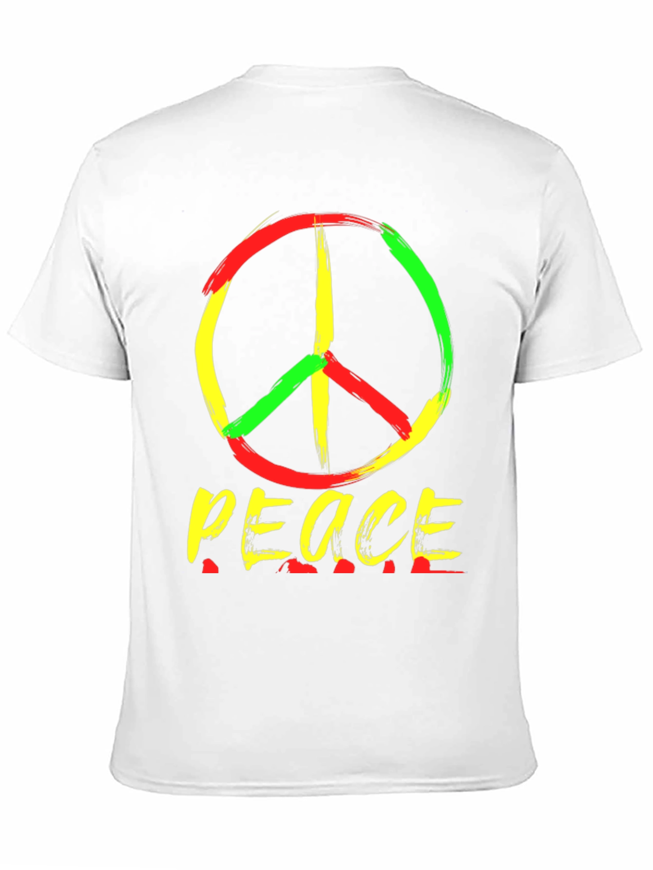 Rasta Peace Sign T-Shirt - Reggae Style