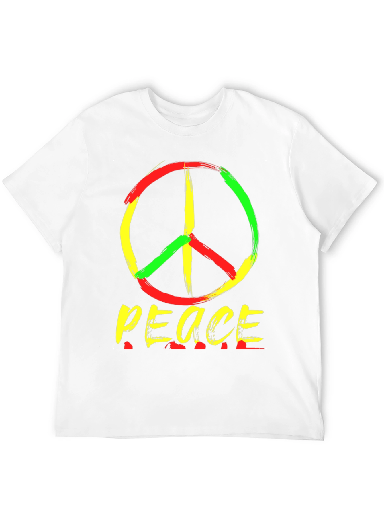 Rasta Peace Sign T-Shirt - Reggae Style
