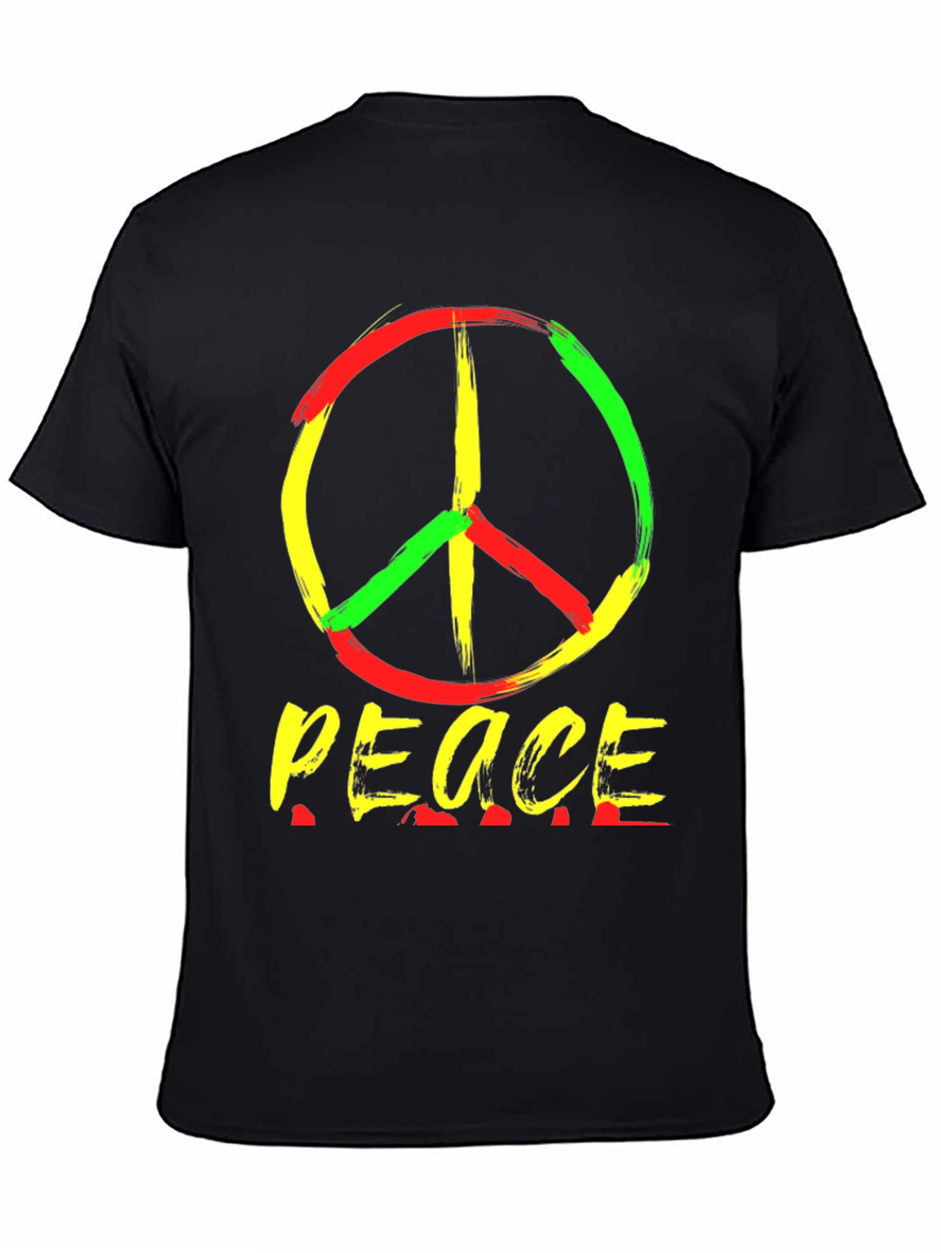 Rasta Peace Sign T-Shirt - Reggae Style