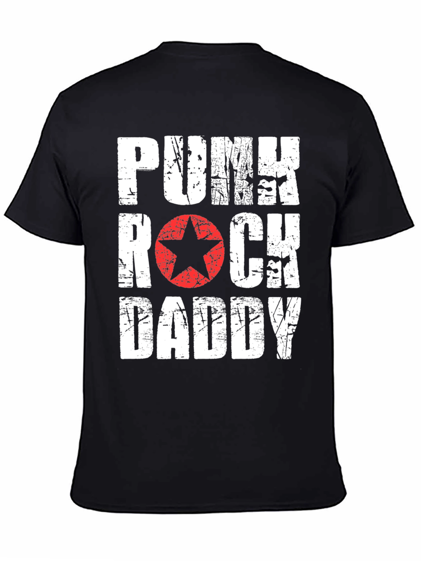 Punk Rock Daddy Graphic T-Shirt - Black