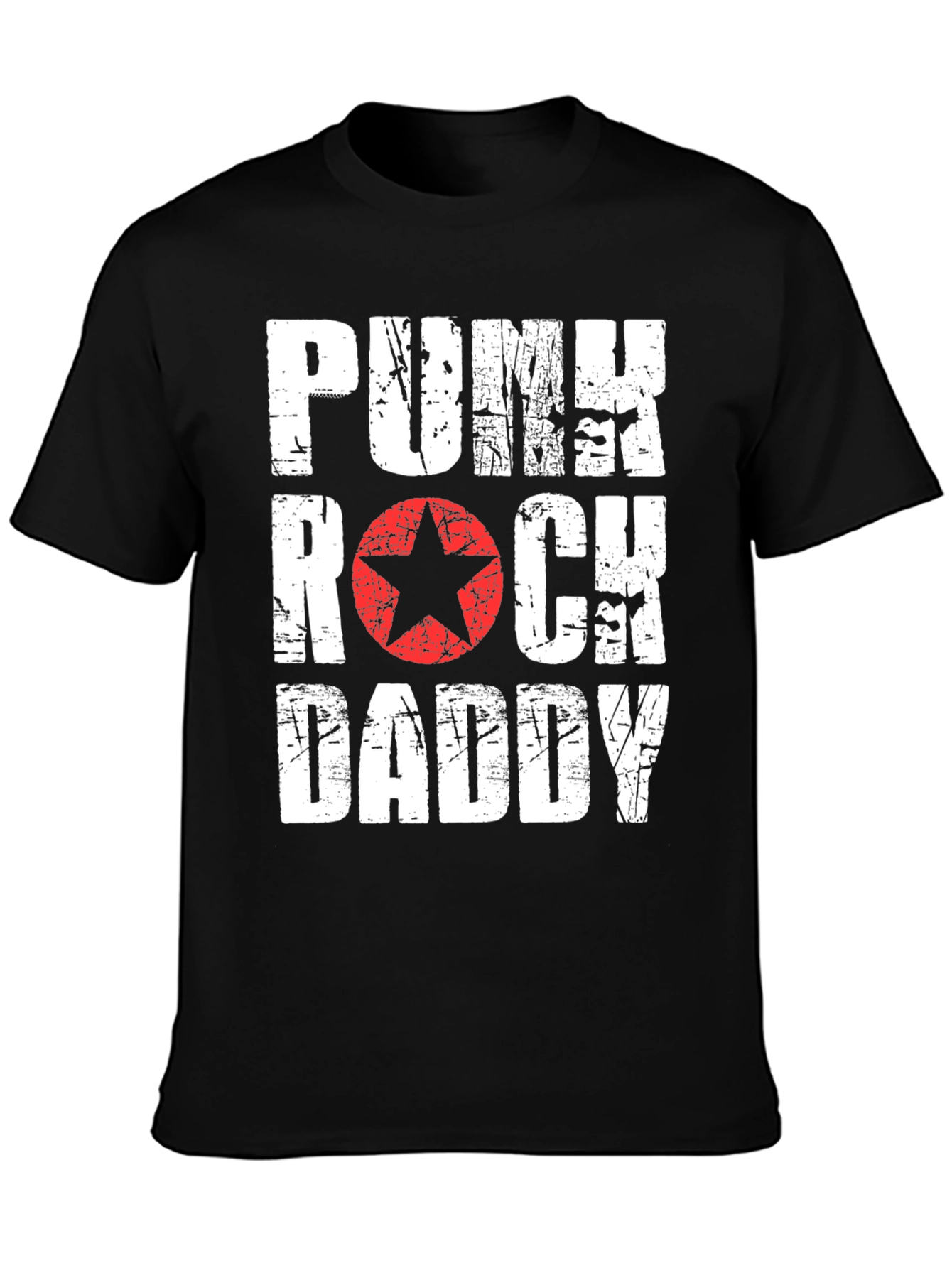 Punk Rock Daddy Graphic T-Shirt - Black