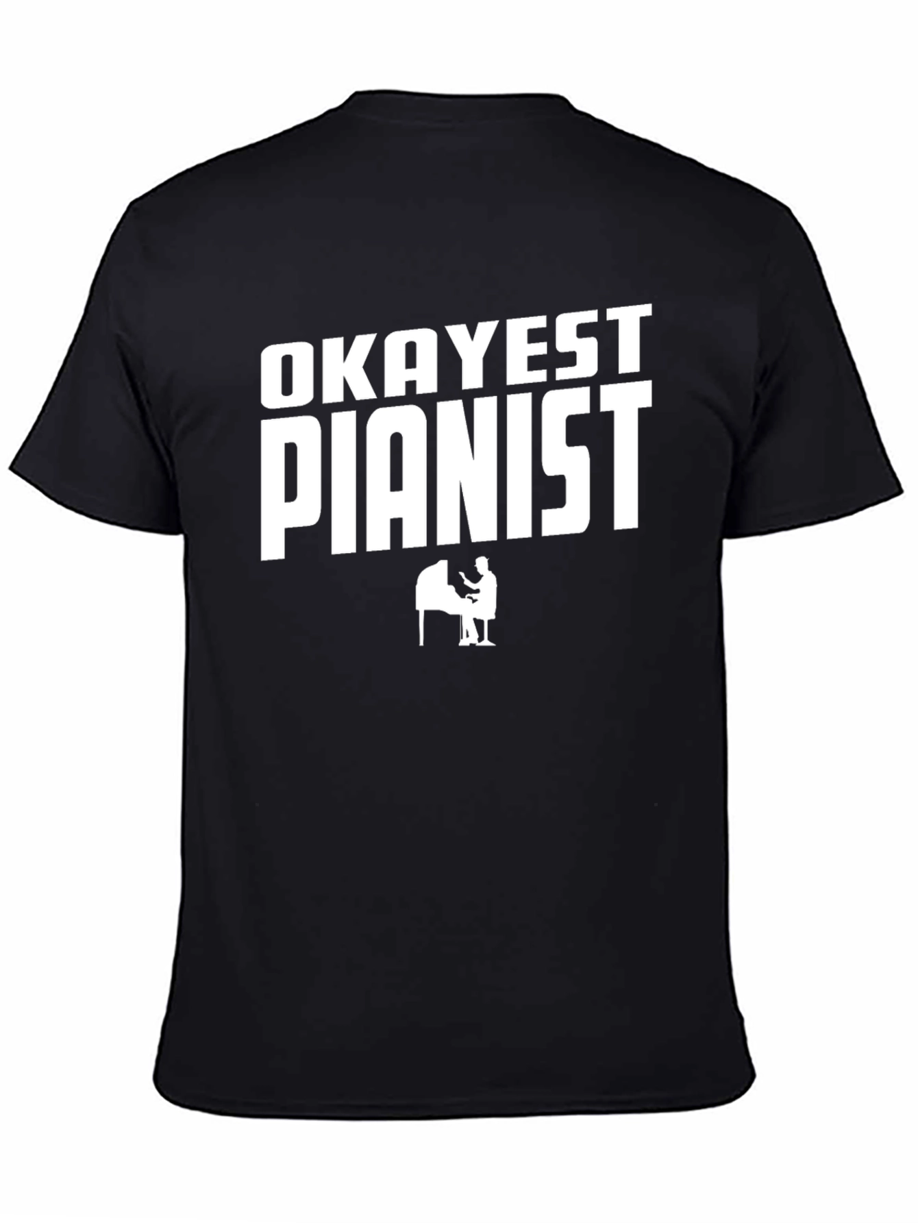 Okayest Pianist Black Graphic Tee