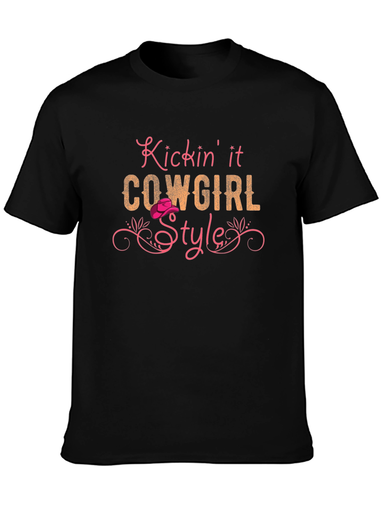 Kicking it Cowgirl Style Graphic Tee