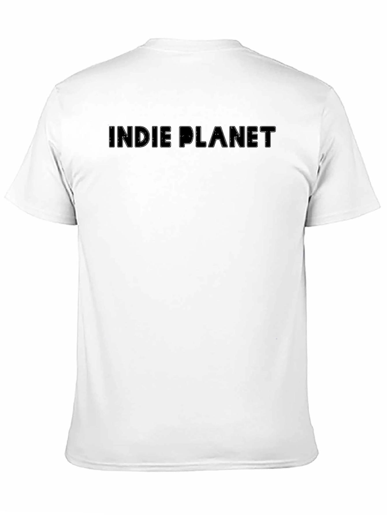 Indie Planet Graphic Tee - Black Casual T-Shirt