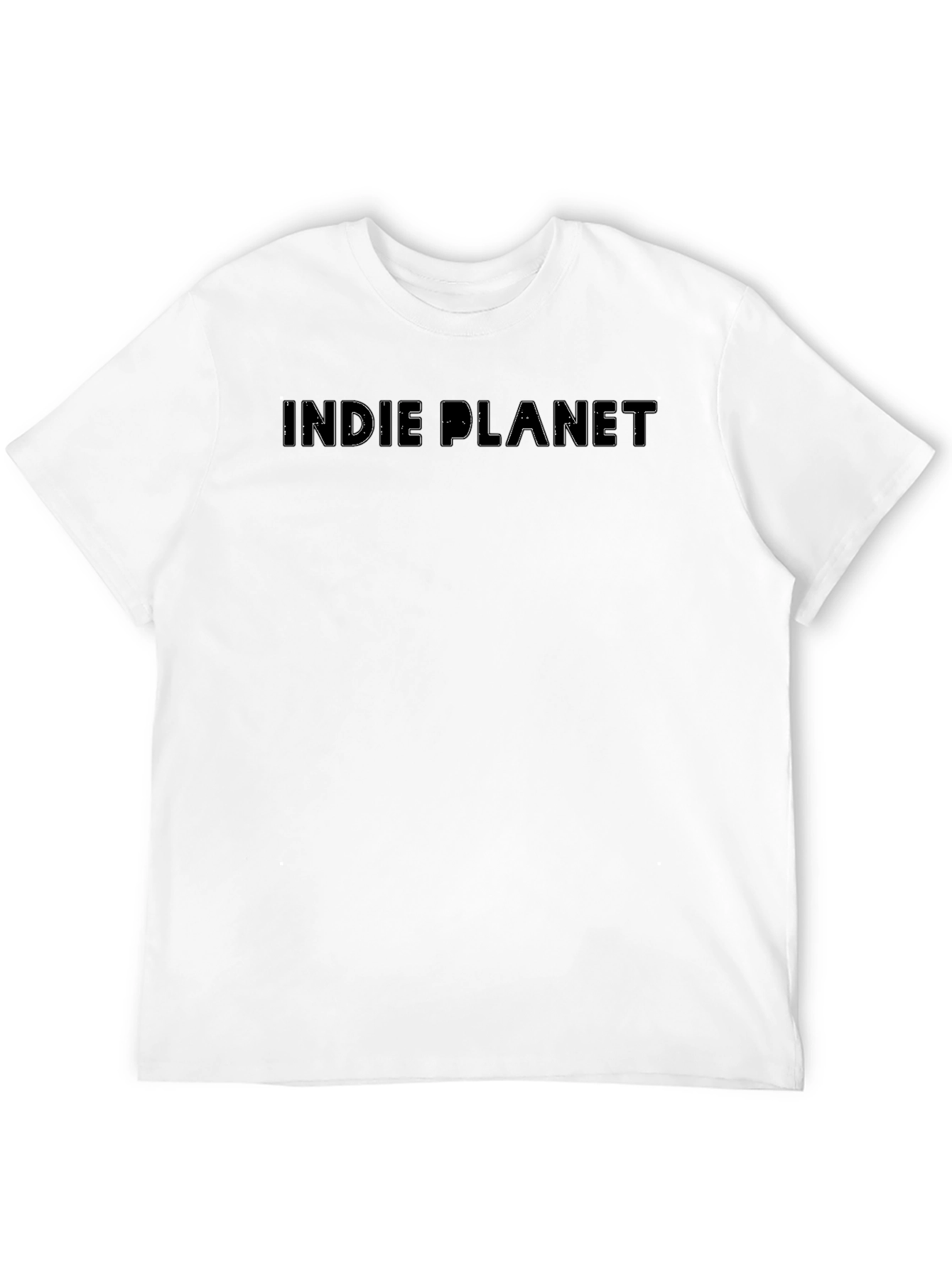 Indie Planet Graphic Tee - Black Casual T-Shirt