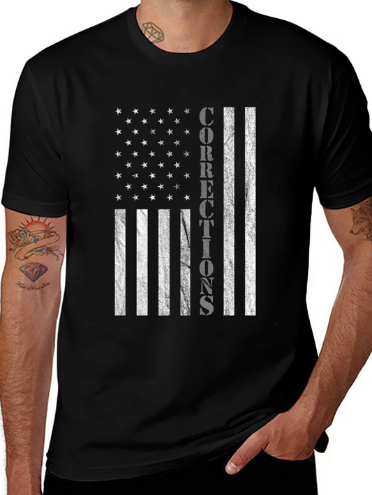 Corrections American Flag Graphic T-Shirt