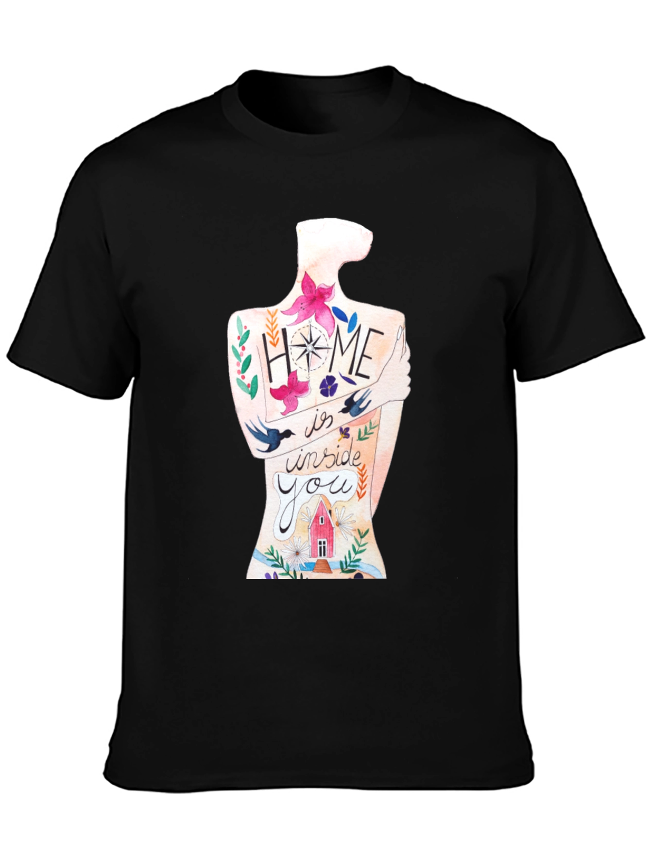 Home Is Inside You Graphic Print Tee