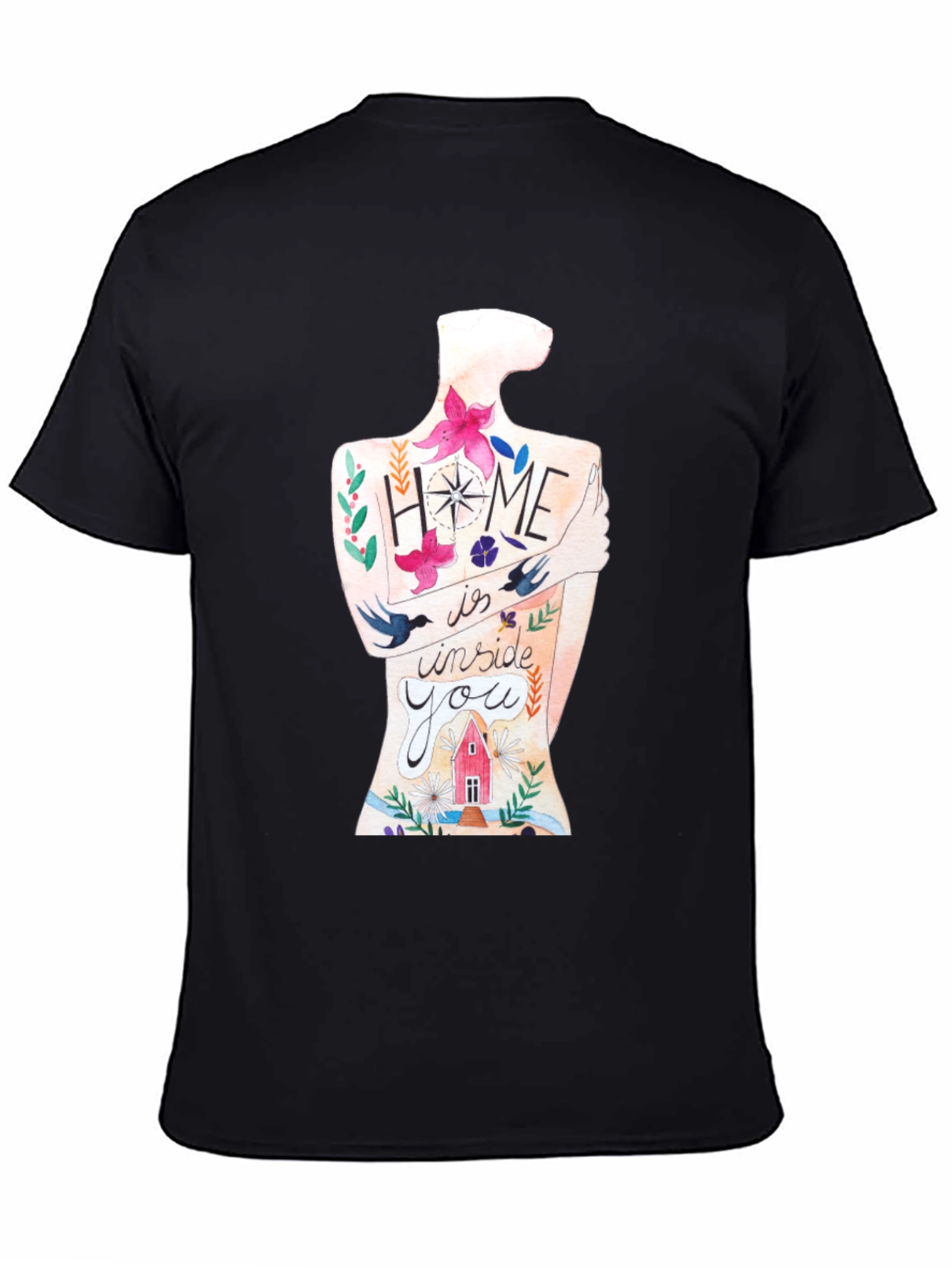 Home Is Inside You Graphic Print Tee