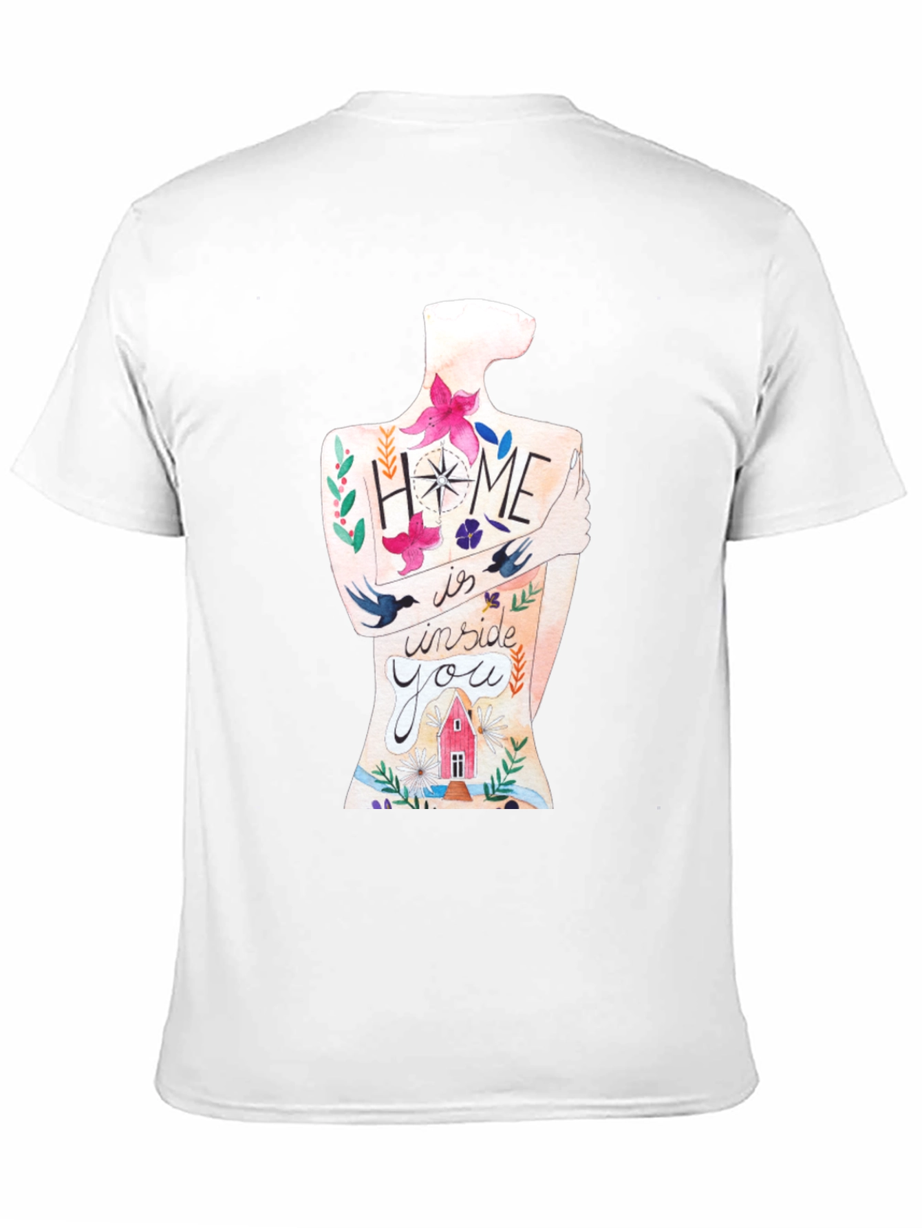 Home Is Inside You Graphic Print Tee