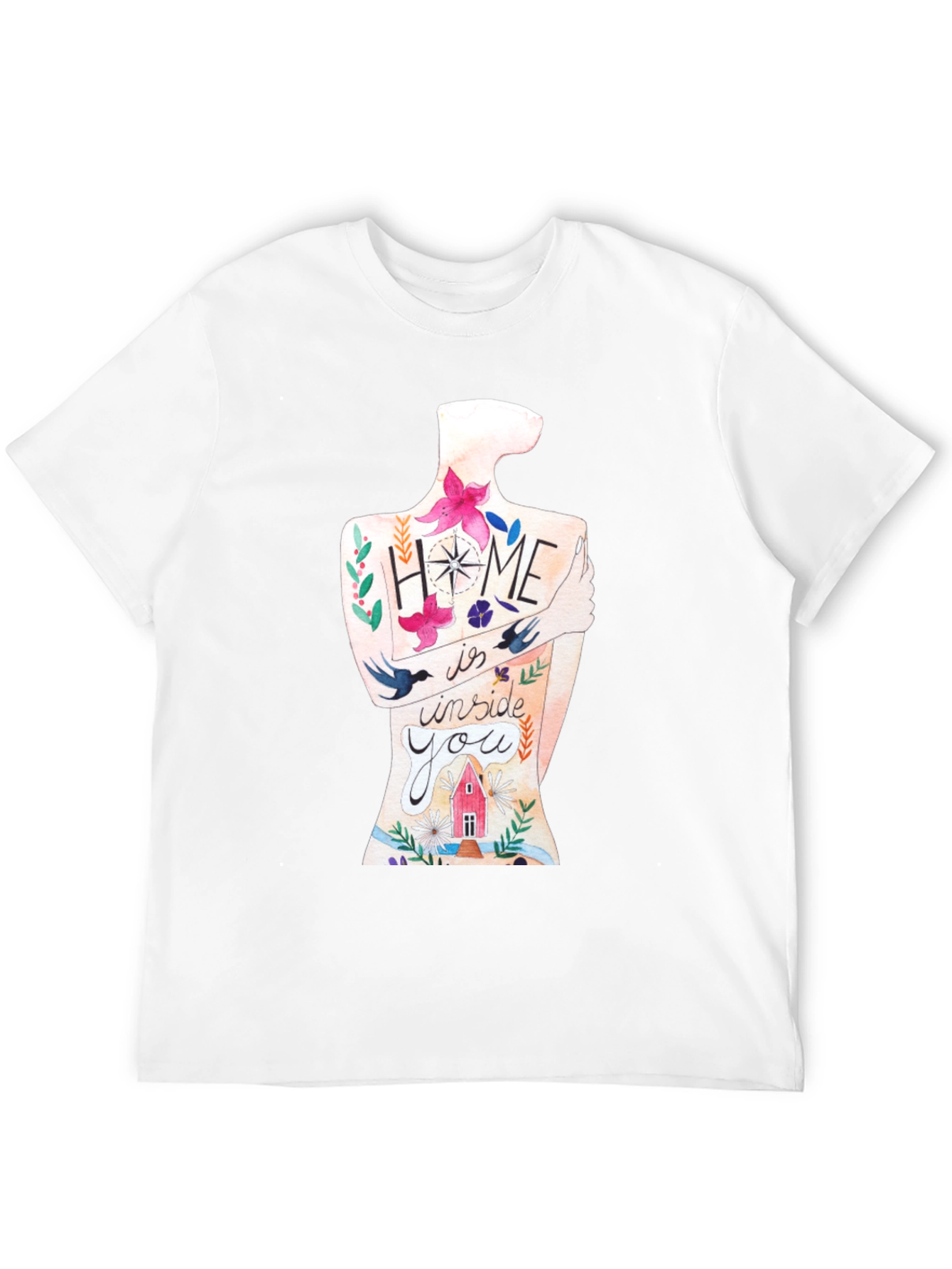 Home Is Inside You Graphic Print Tee