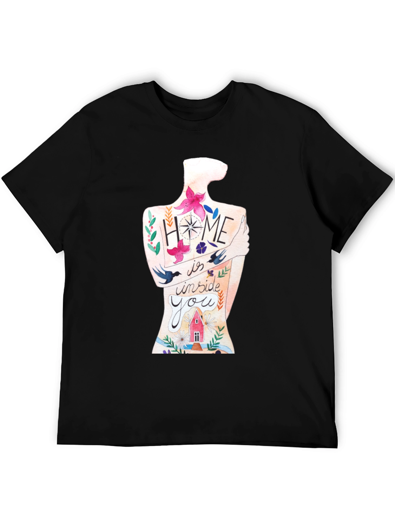 Home Is Inside You Graphic Print Tee