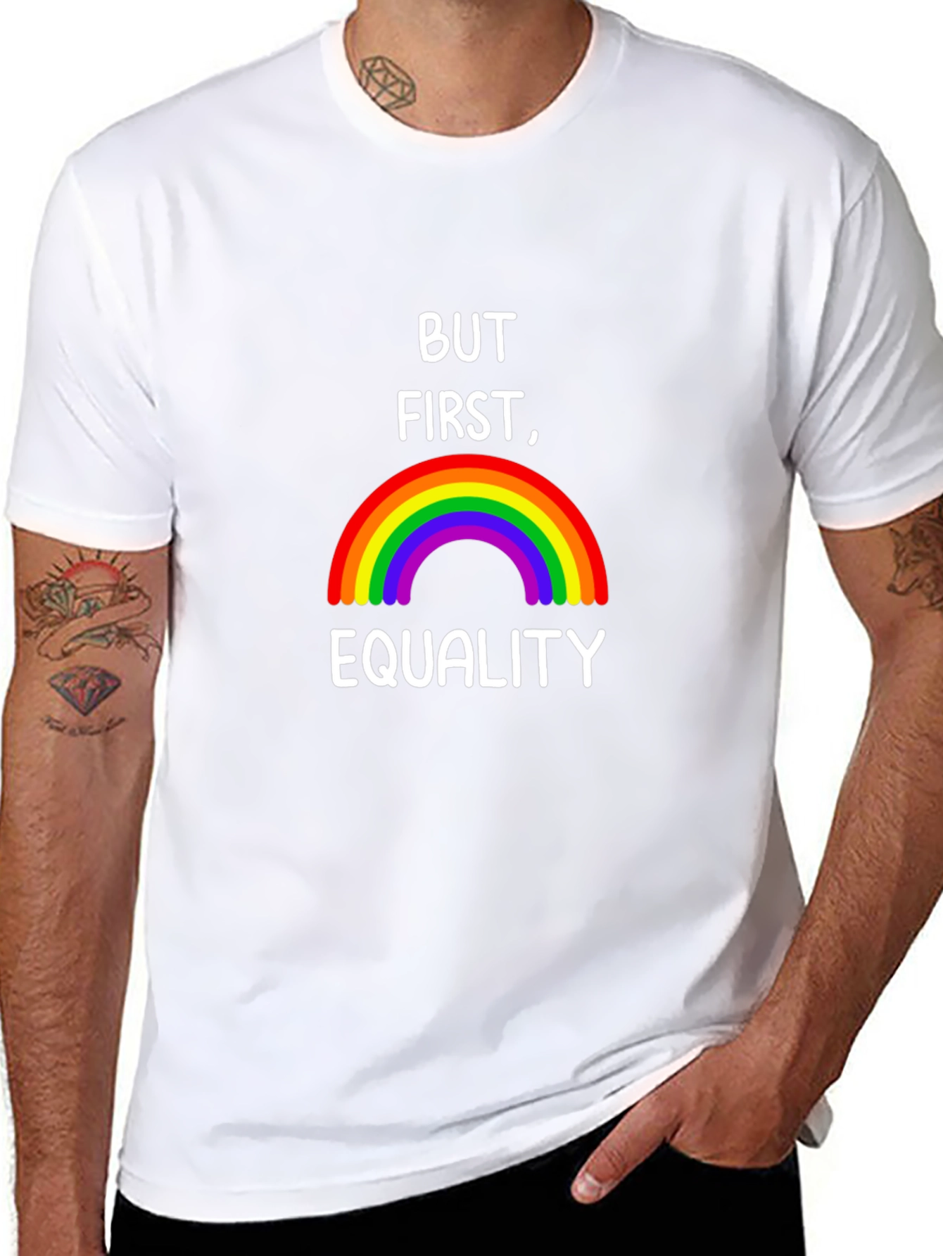 Equality Rainbow Graphic T-Shirt