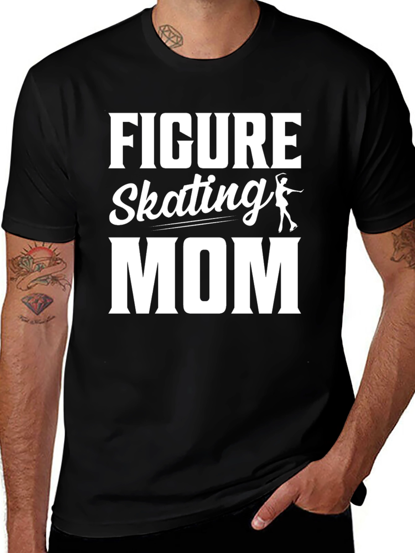 Figure Skating Mom T-Shirt - Black