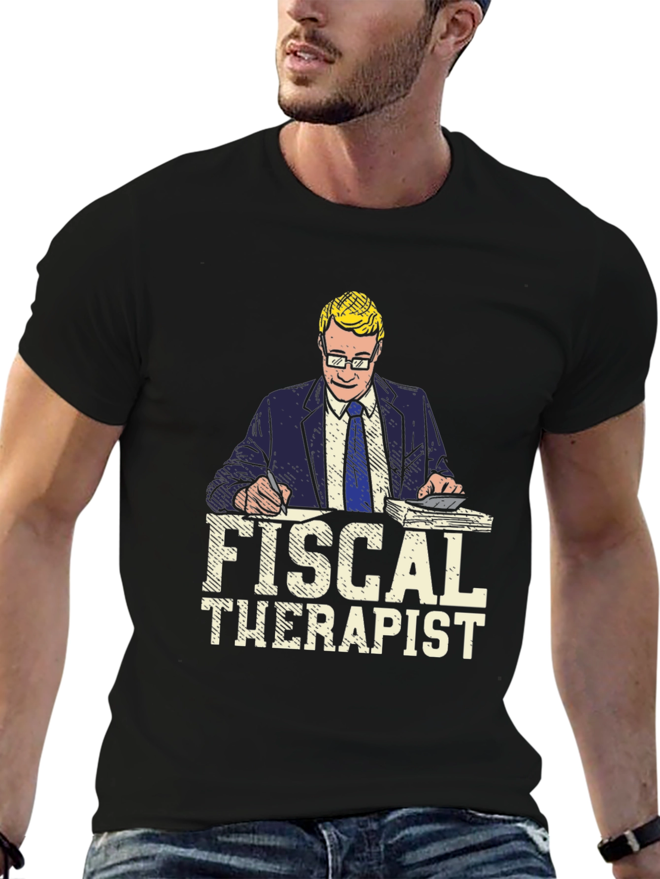 Fiscal Therapist Graphic Tee - Accountant Humor T-Shirt