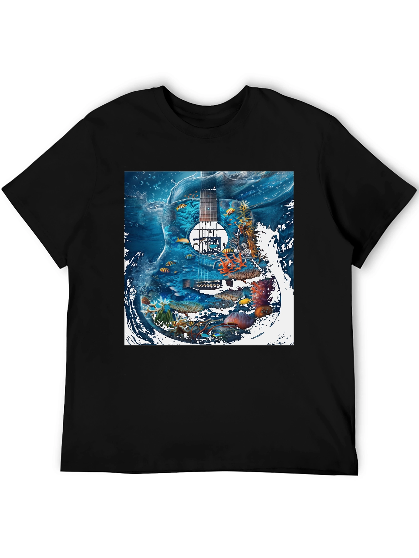 Underwater Guitar Graphic T-Shirt
